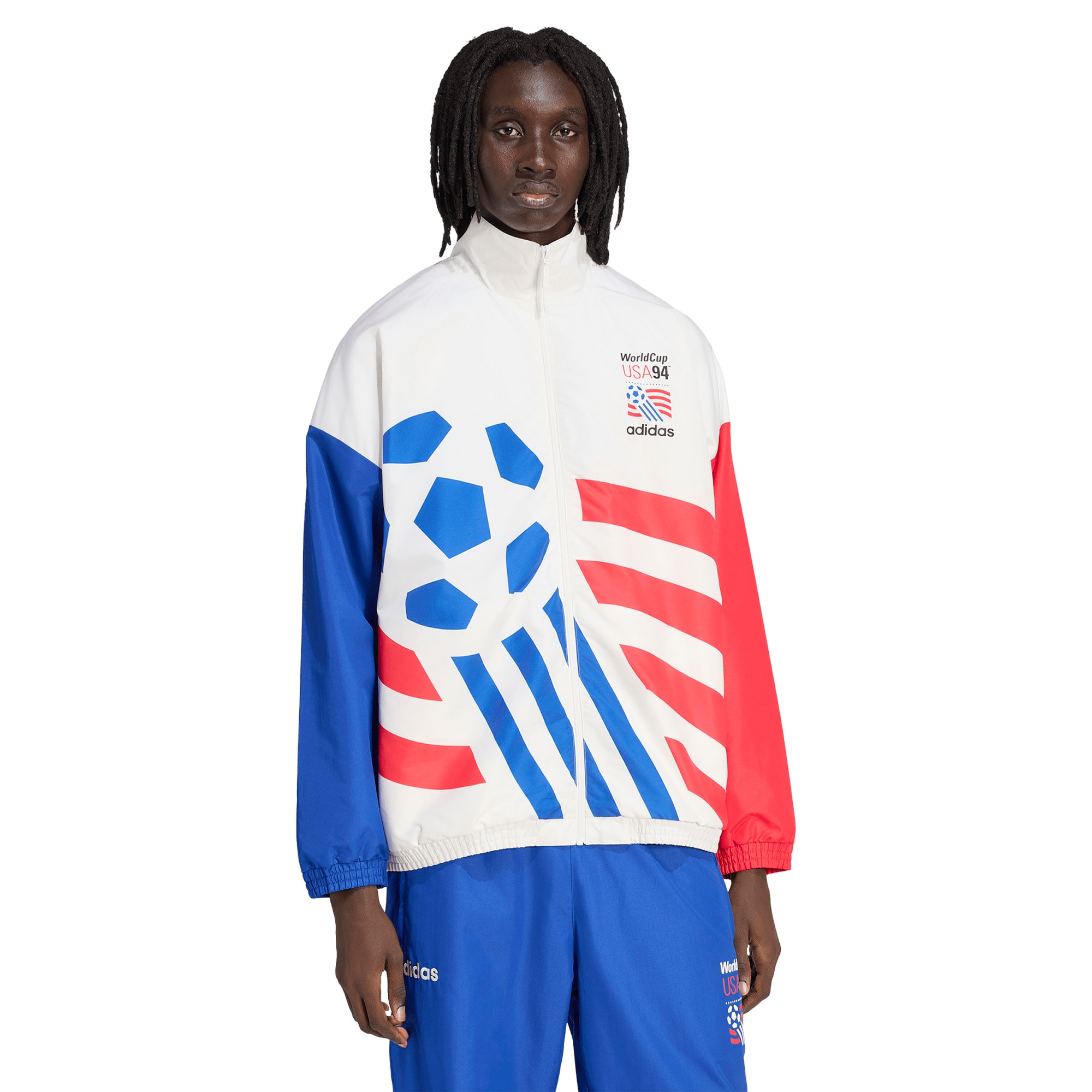 Usmnt 1994 World Cup Full Zip Woven Track Jacket White