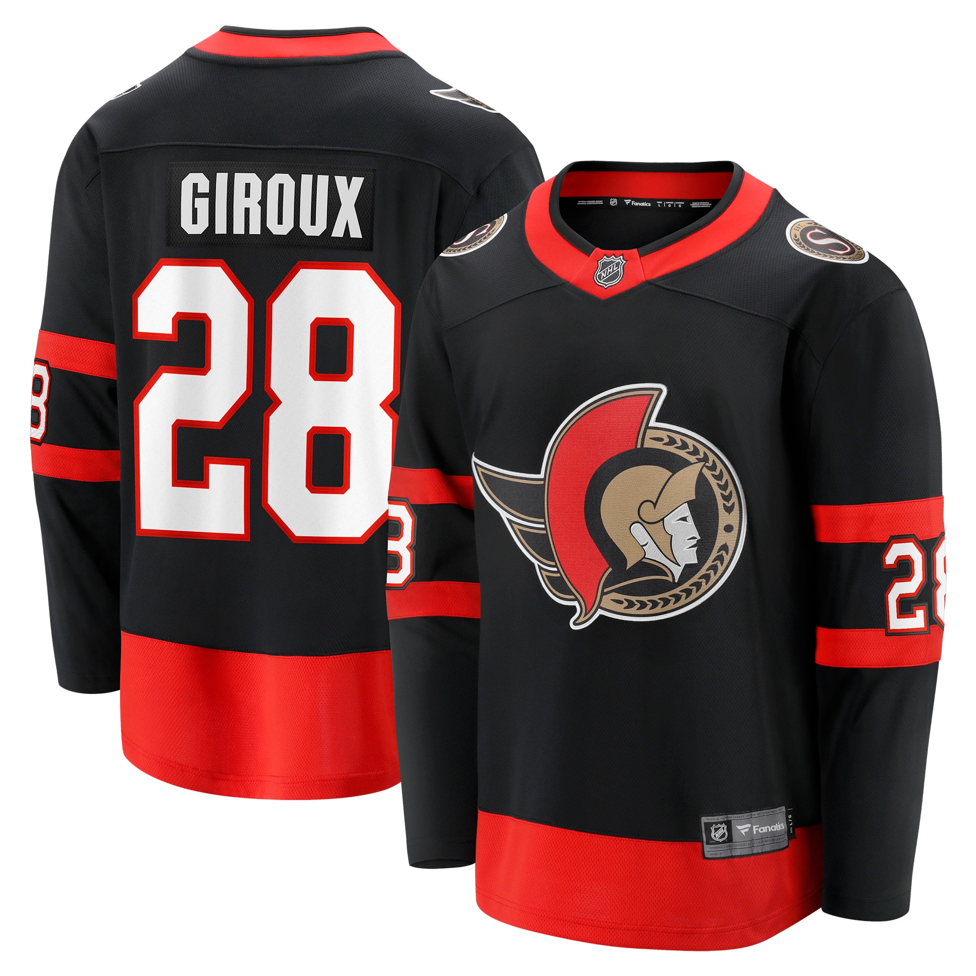 Claude Giroux Ottawa Senators Home Breakaway Player Jersey Black