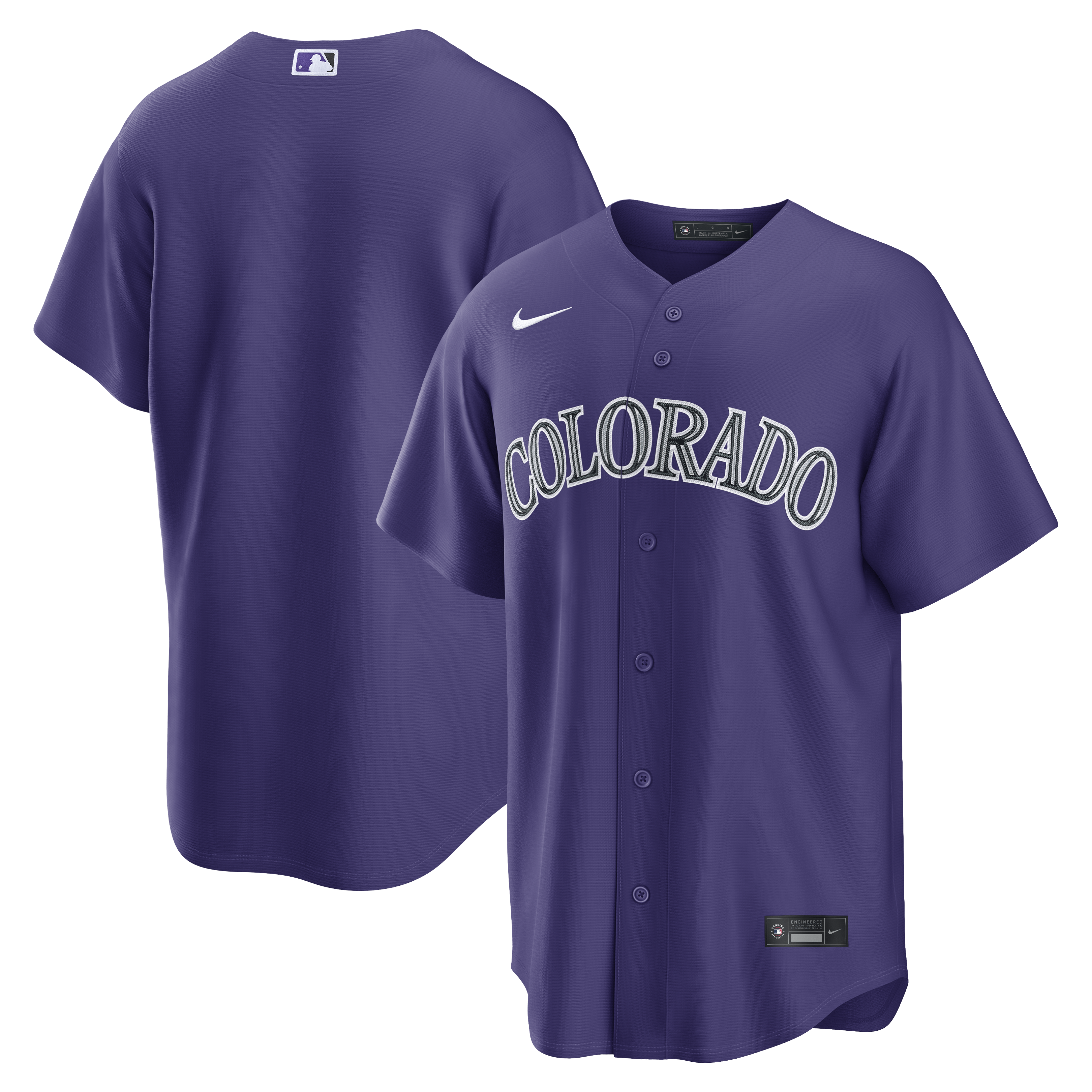 Colorado Rockies Alternate Replica Jersey Purple