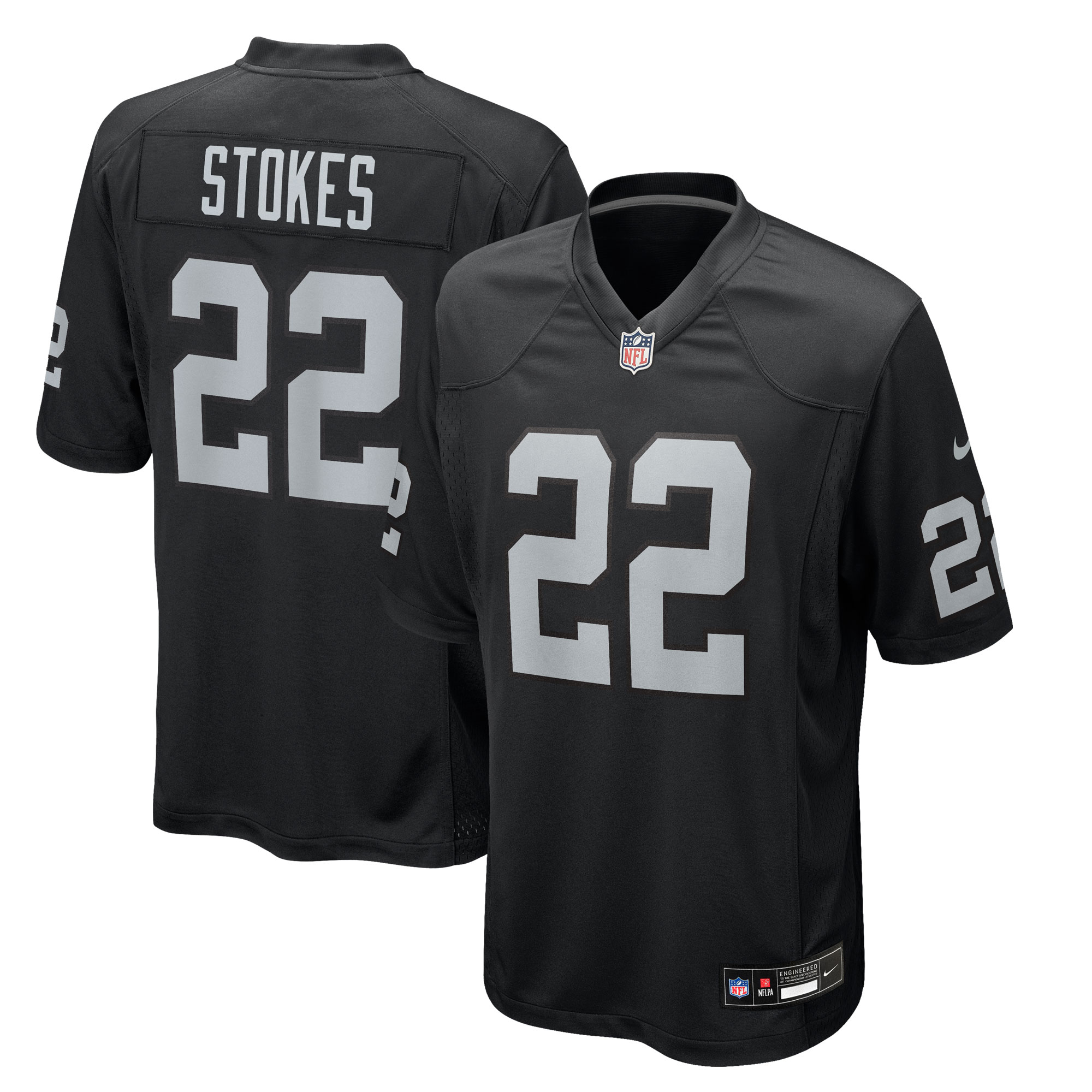 Eric Stokes Las Vegas Raiders Team Game Jersey Black