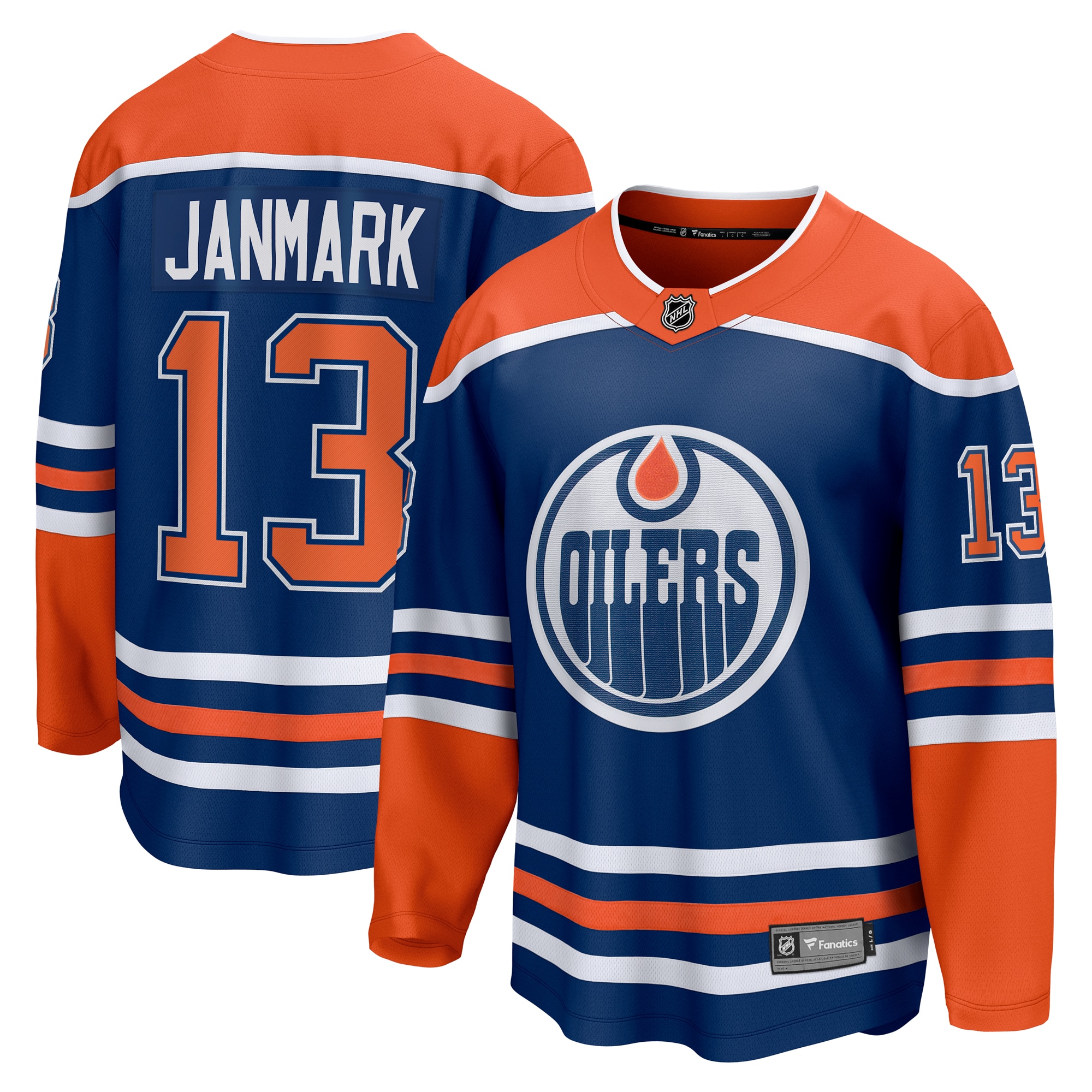 Mattias Janmark Edmonton Oilers Home Breakaway Jersey Royal
