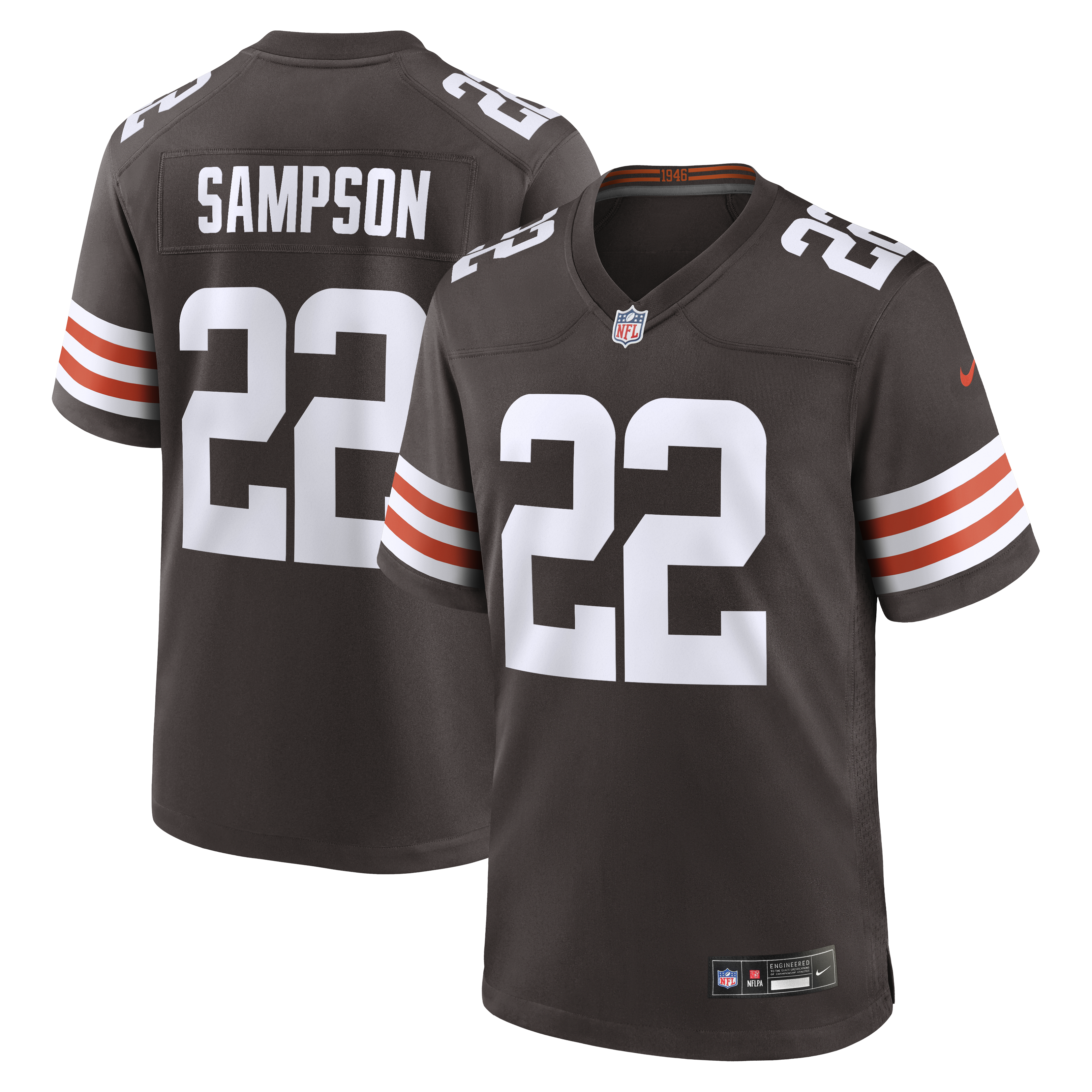 Dylan Sampson Cleveland Browns Team Game Jersey Brown