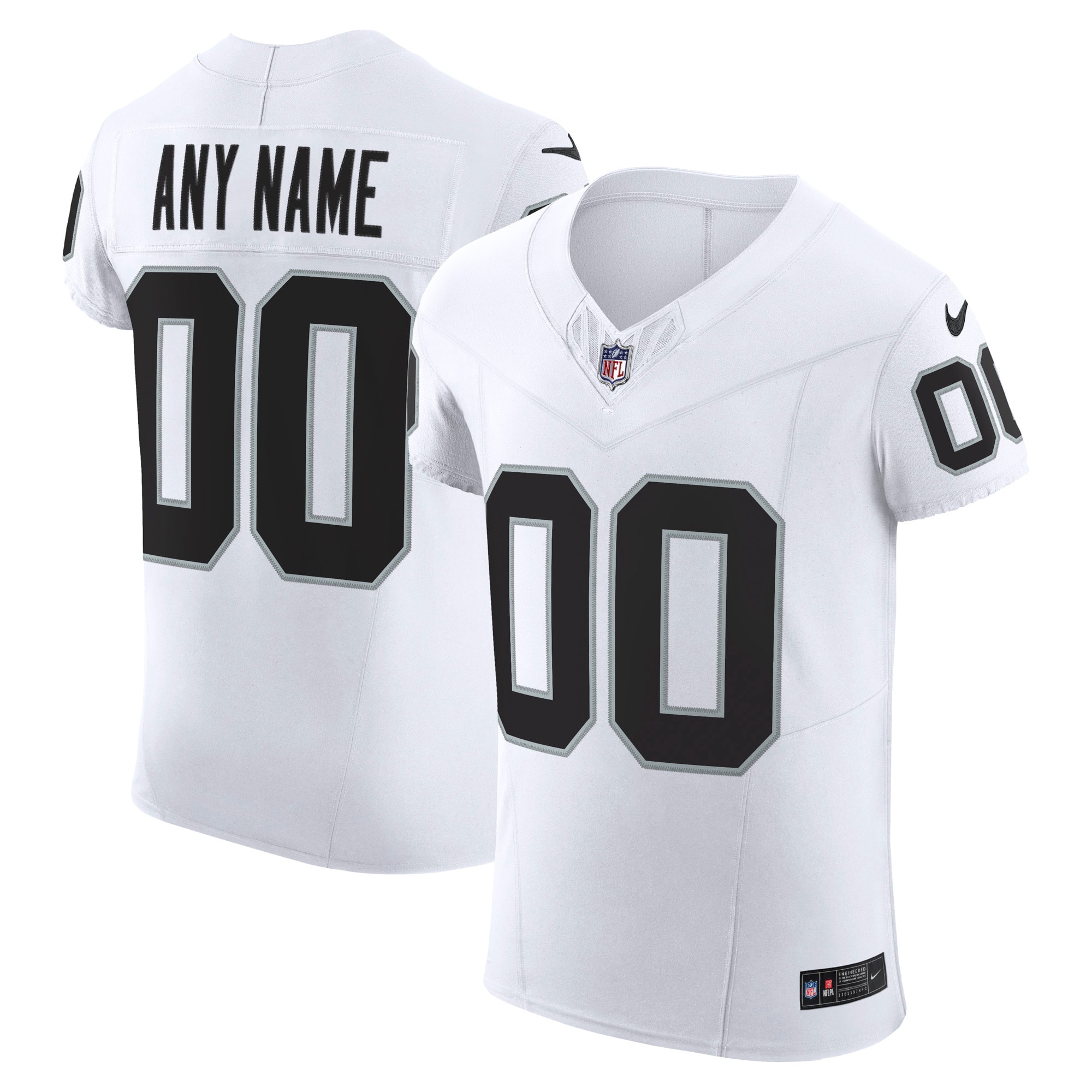 Las Vegas Raiders Vapor F U S E Elite Custom Jersey White
