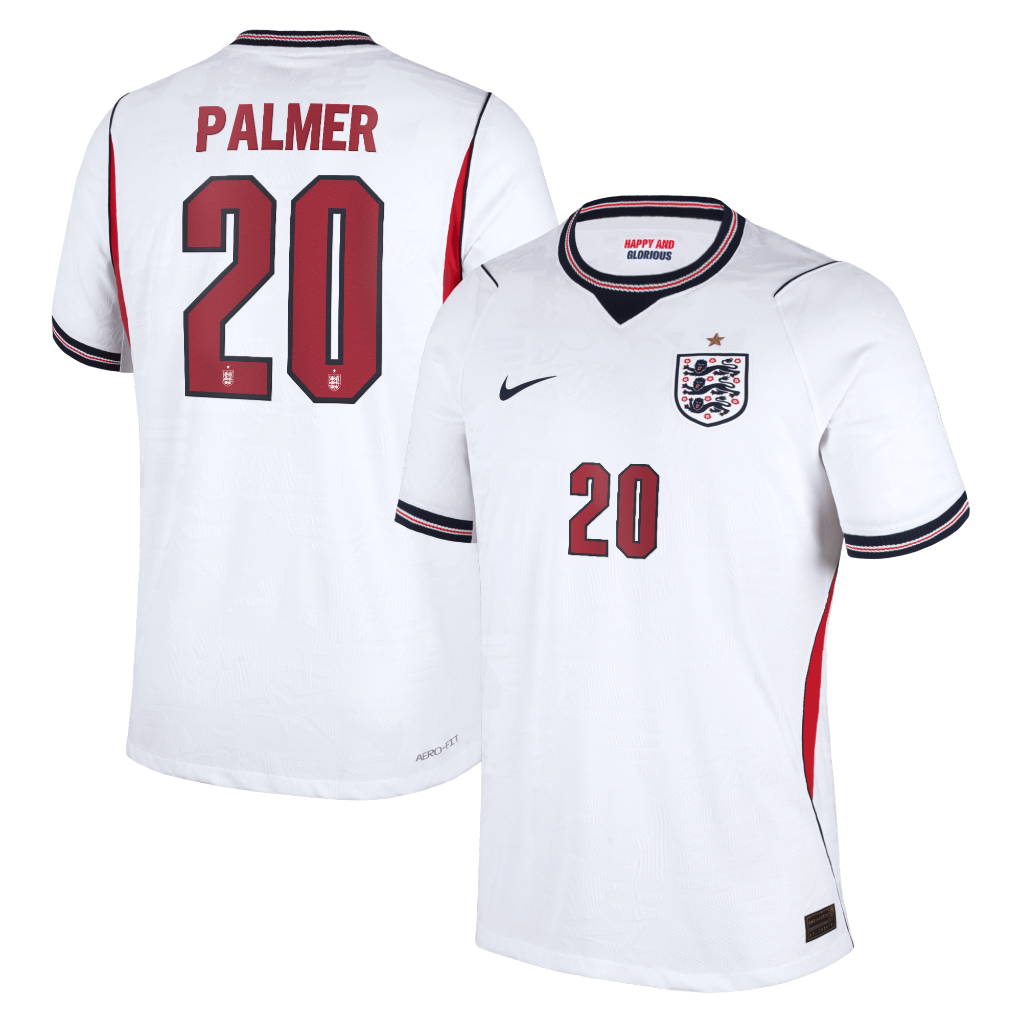 Cole Palmer England National Team 2026 Home Match Jersey White