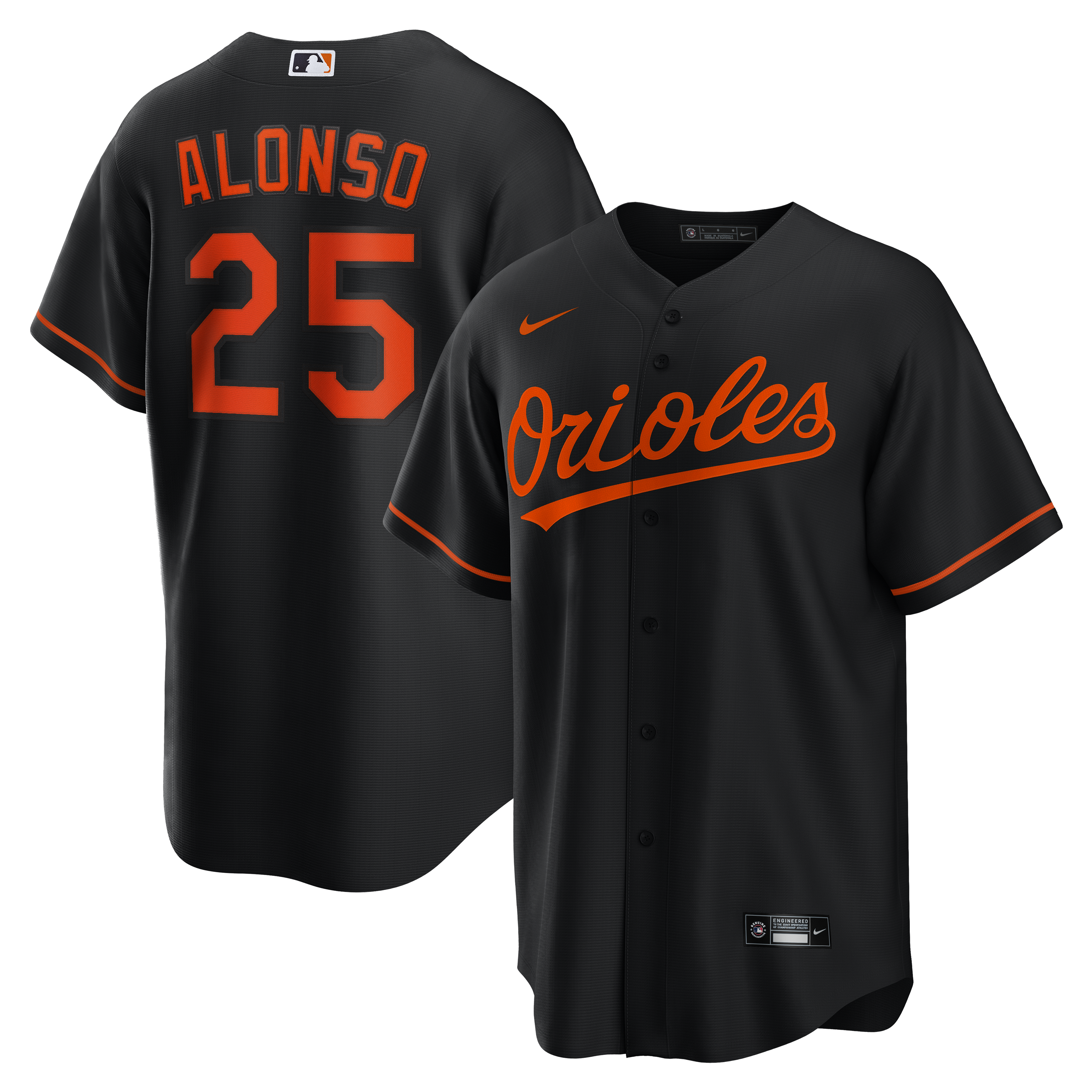 Pete Alonso Baltimore Orioles Alternate Replica Jersey Black