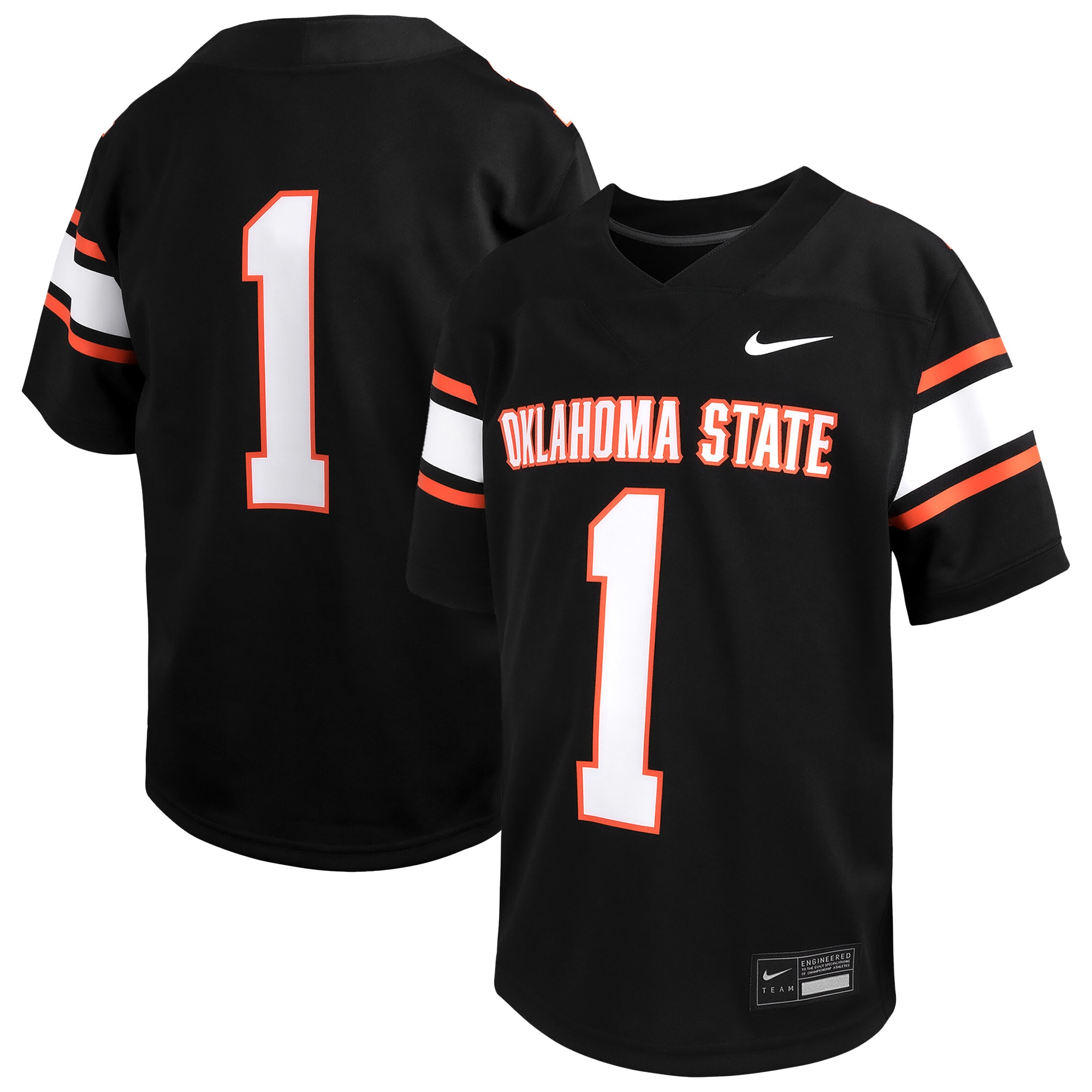 Oklahoma State Cowboys 1 Alternate Game Football Jersey Black Men
