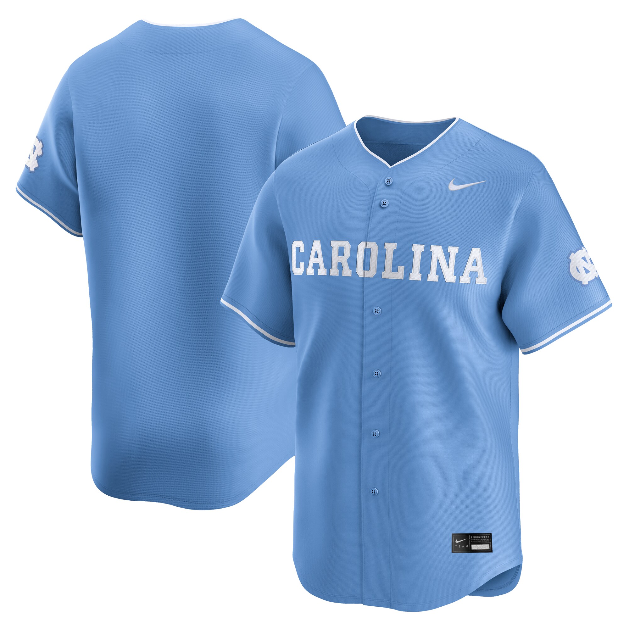 North Carolina Tar Heels Baseball Limited Jersey Carolina Blue