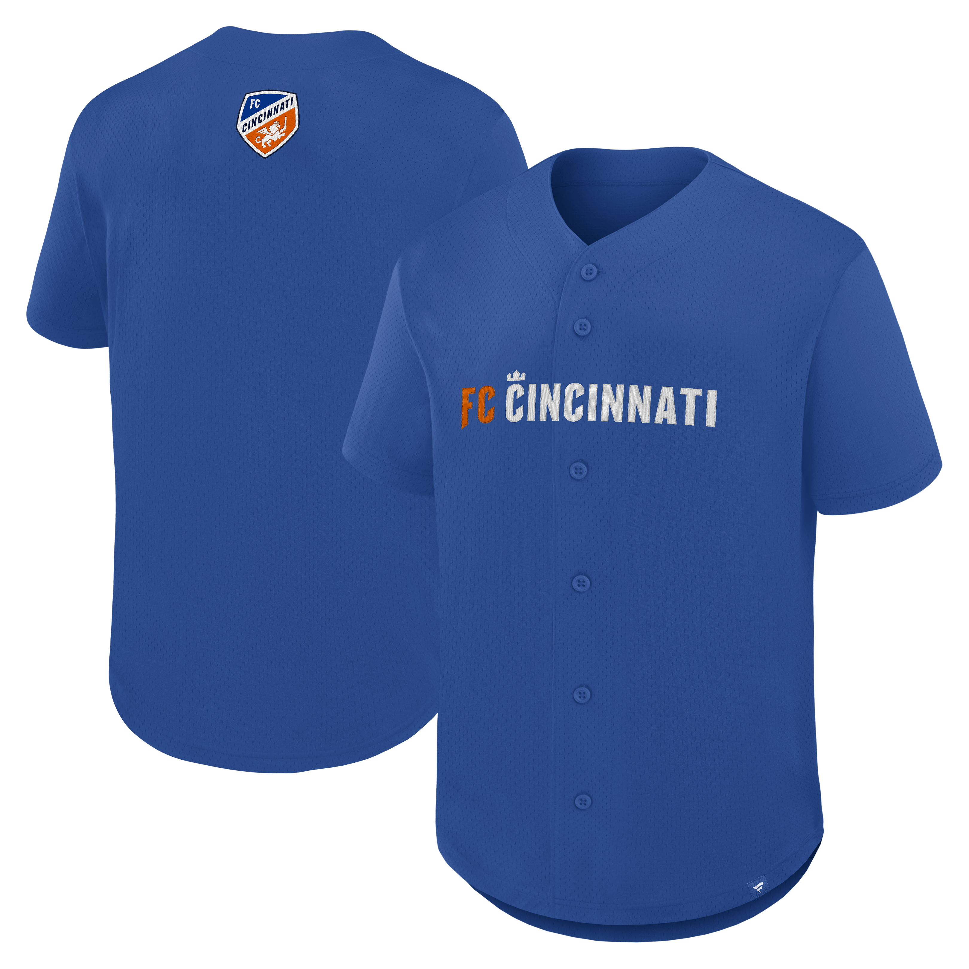 Fc Cincinnati Maximum Intensity Button Up Jersey Blue