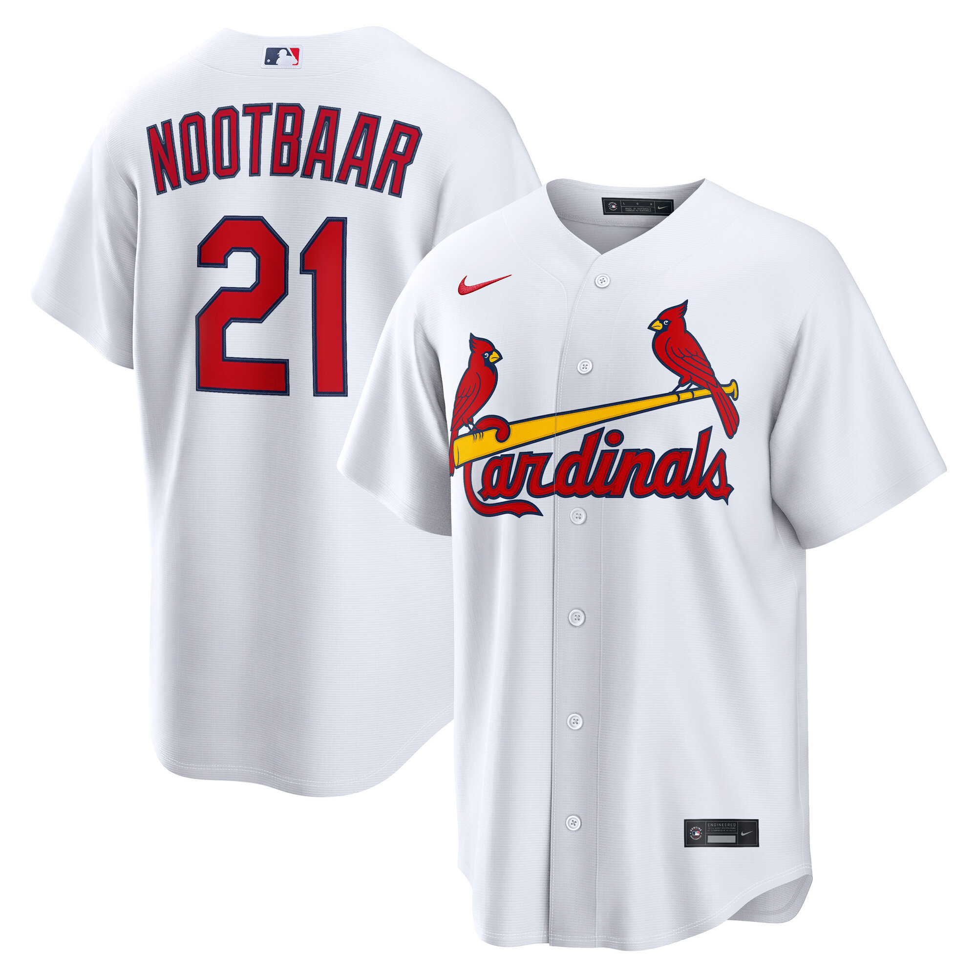 Lars Nootbaar St Louis Cardinals Home Replica Jersey White