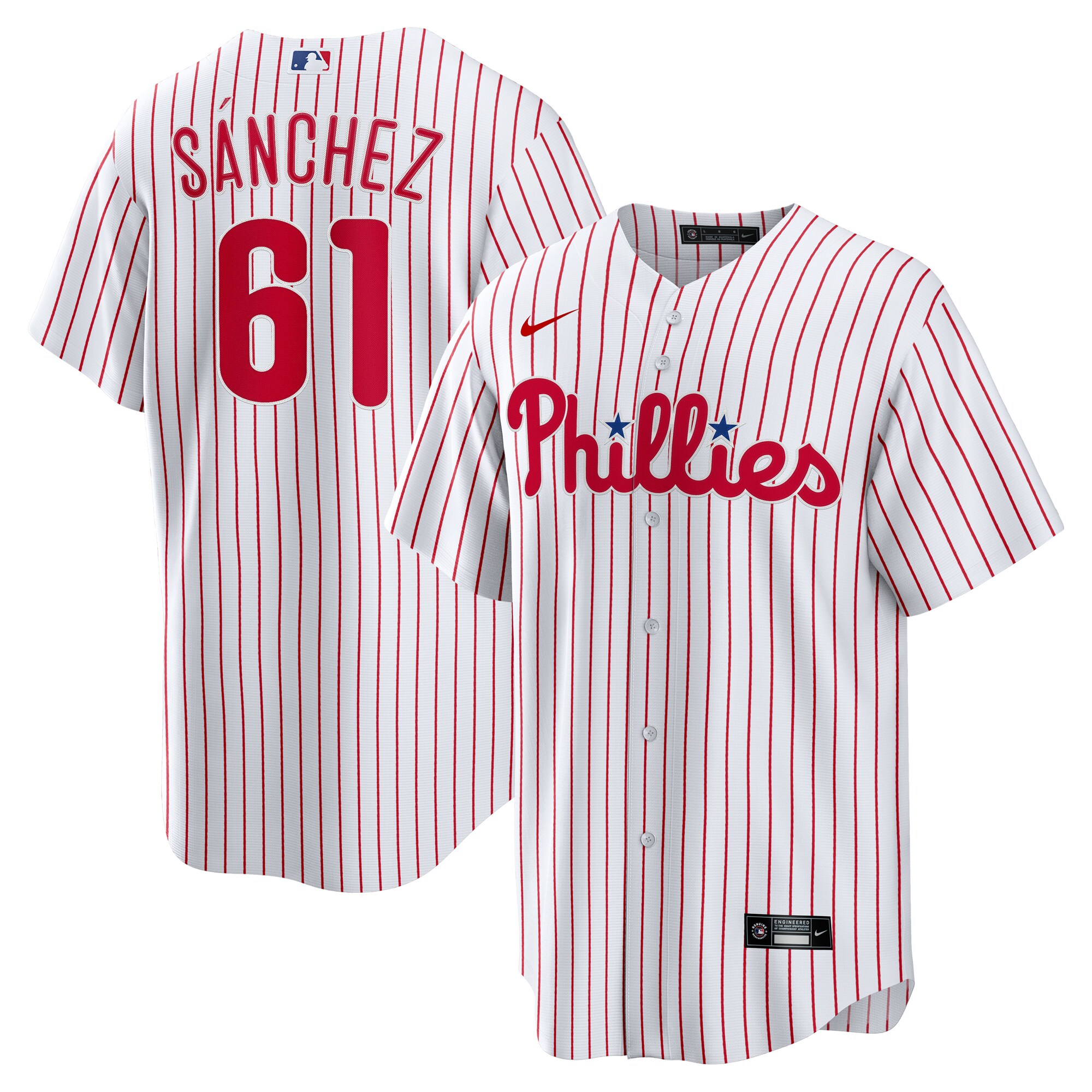 Cristopher Sanchez Philadelphia Phillies Home Replica Jersey White