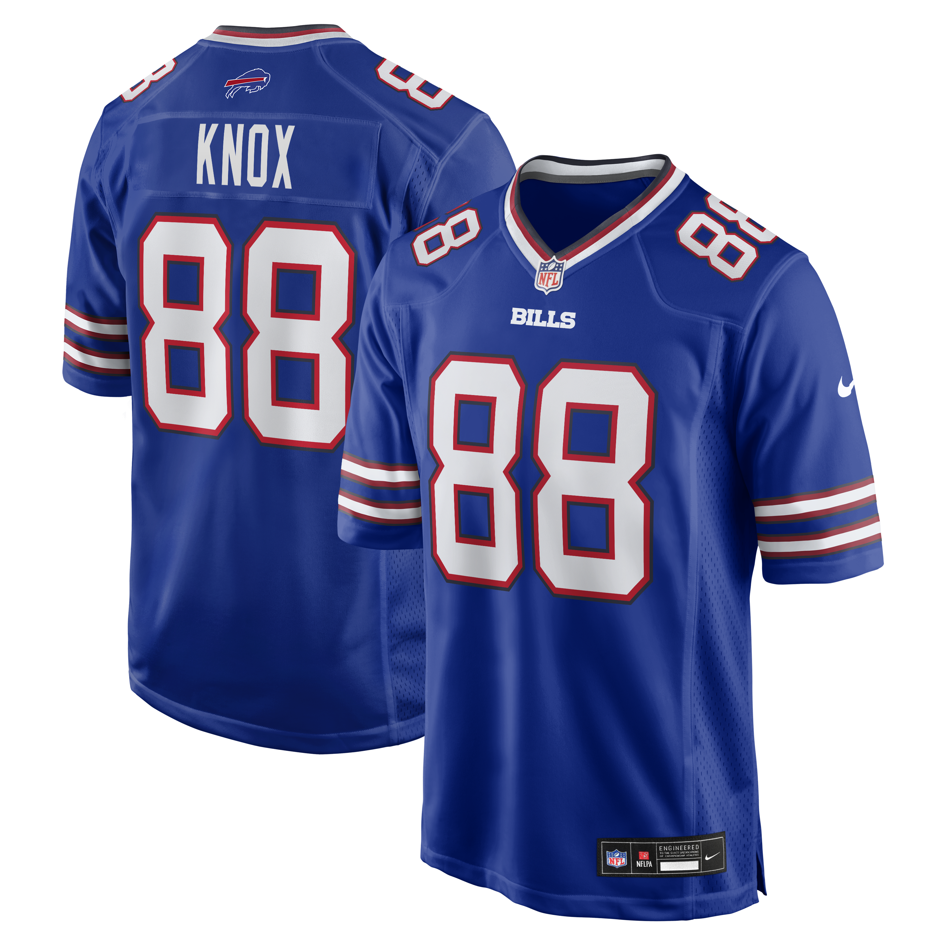 Dawson Knox Buffalo Bills Game Player Jersey Royal
