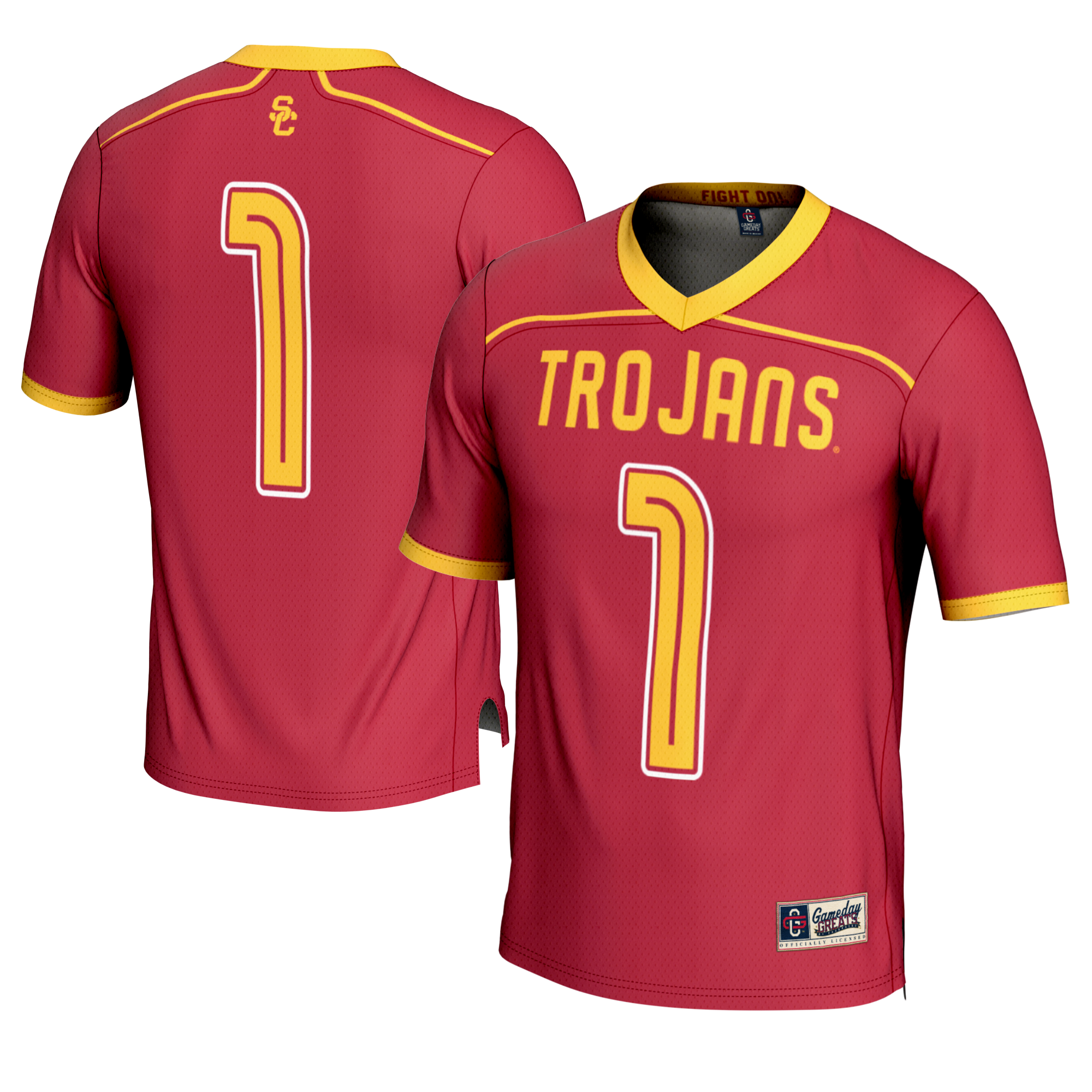 1 Usc Trojans Gameday Greats Lightweight Lacrosse Fashion Jersey Cardinal