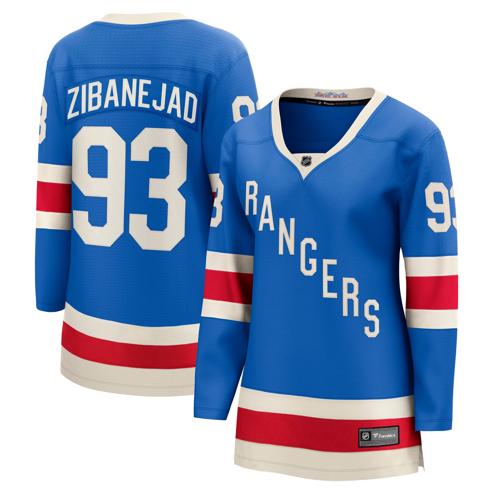Mika Zibanejad New York Rangers Centennial Breakaway Jersey Blue Men