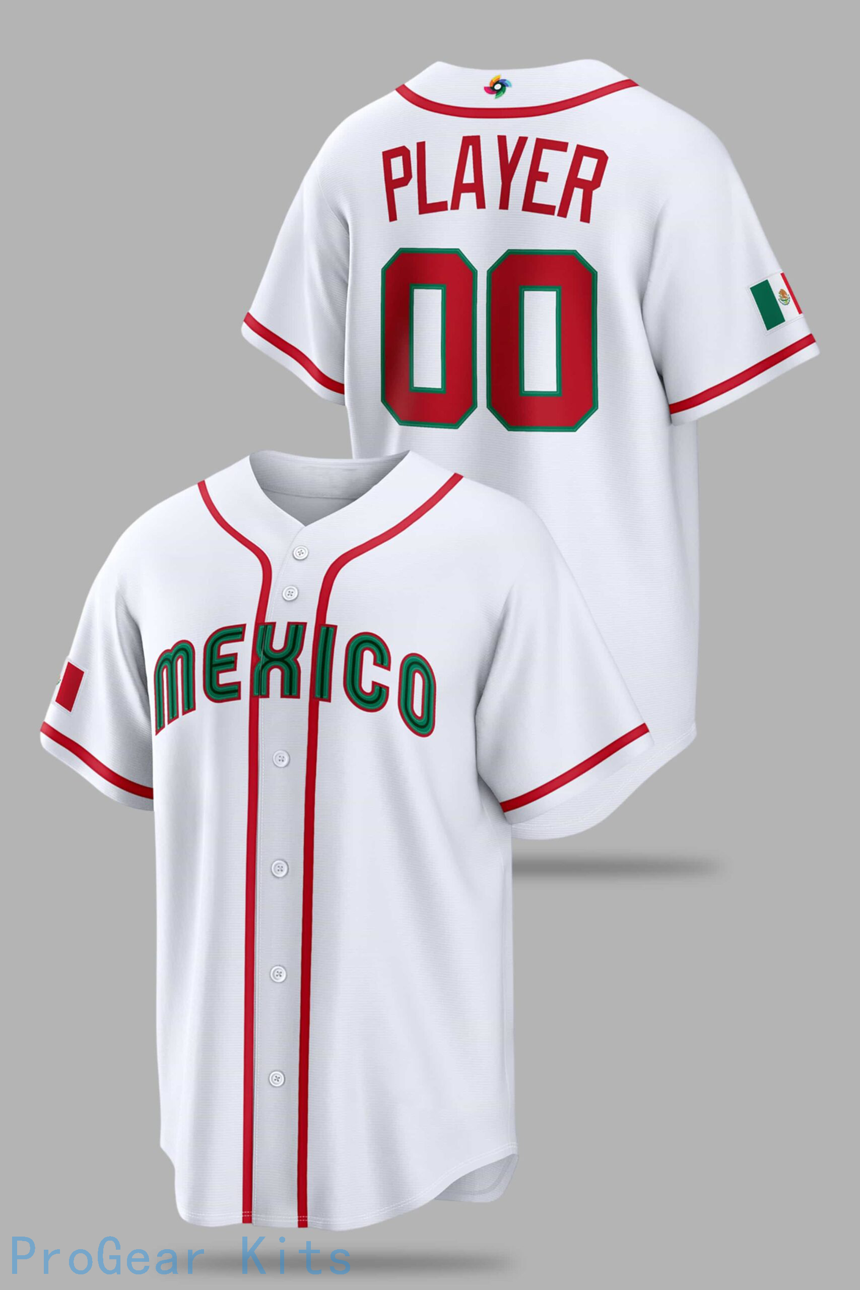 Mexico World Baseball Soccer Jersey