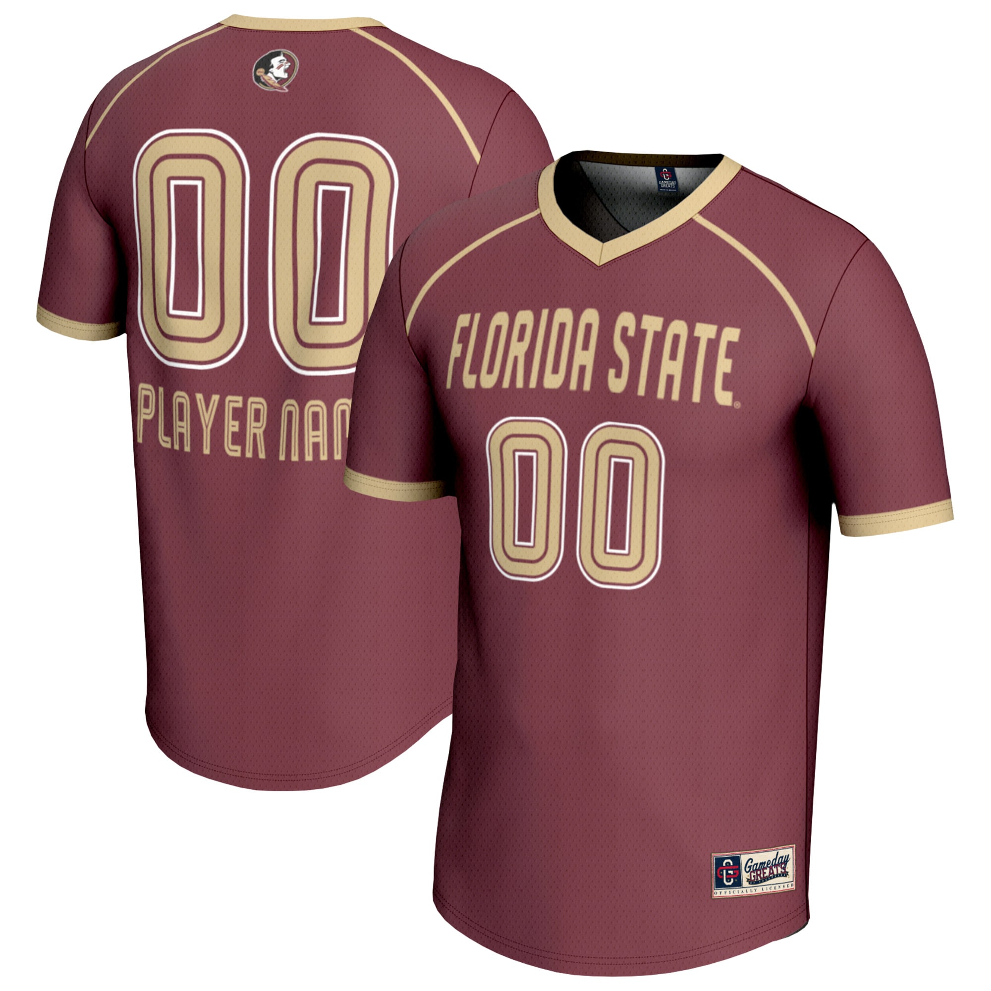 Florida State Seminoles Gameday Greats Nil Pick A Player Lacrosse Lightweight Jersey Garnet Men