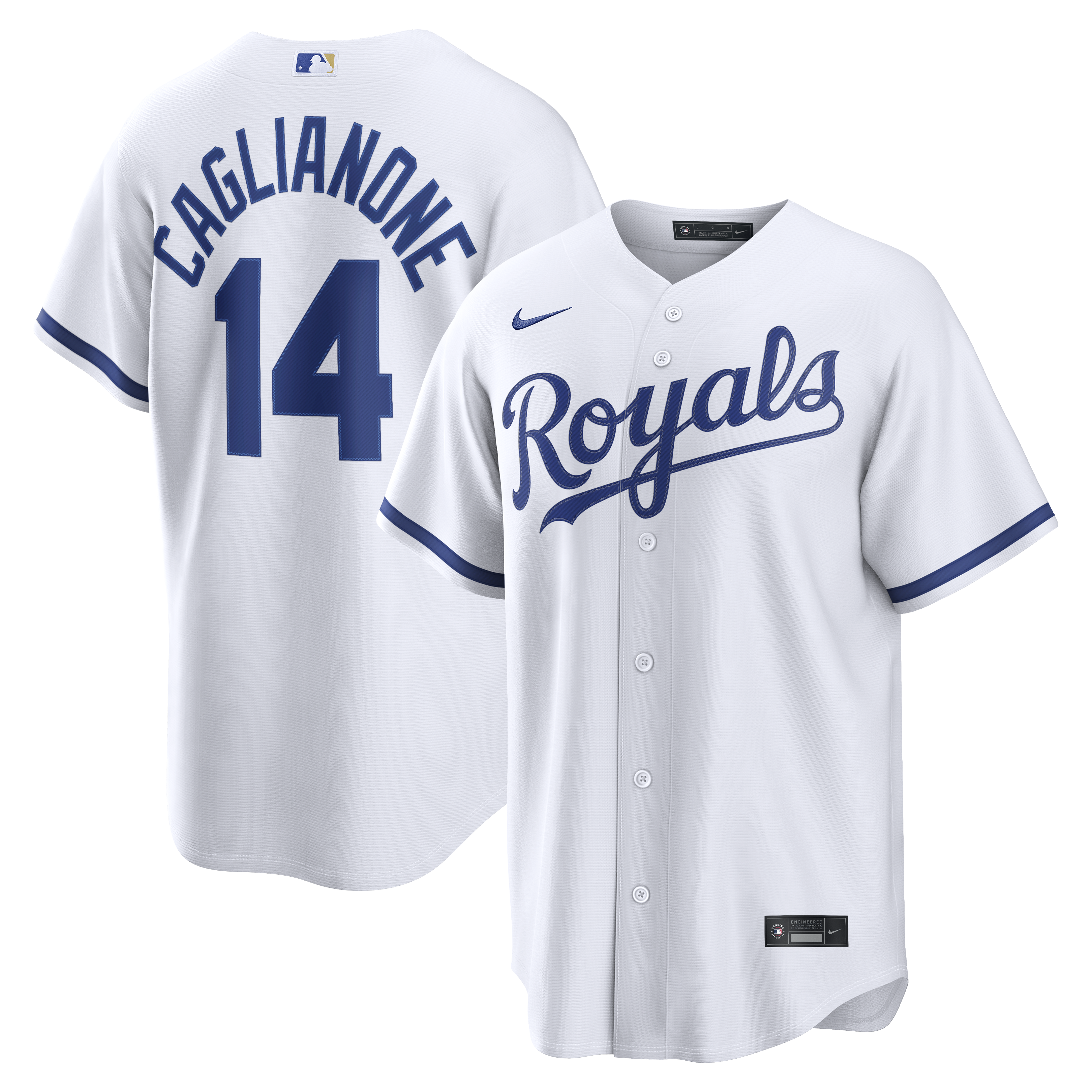 Jac Caglianone Kansas City Royals Home Replica Jersey White