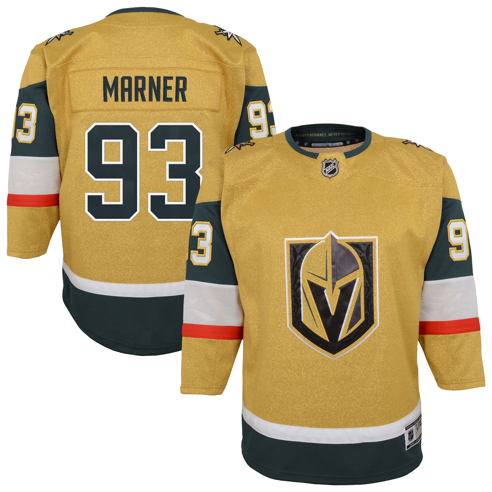 Mitch Marner Vegas Golden Knights Outerstuff Premier Player Jersey Gold Men