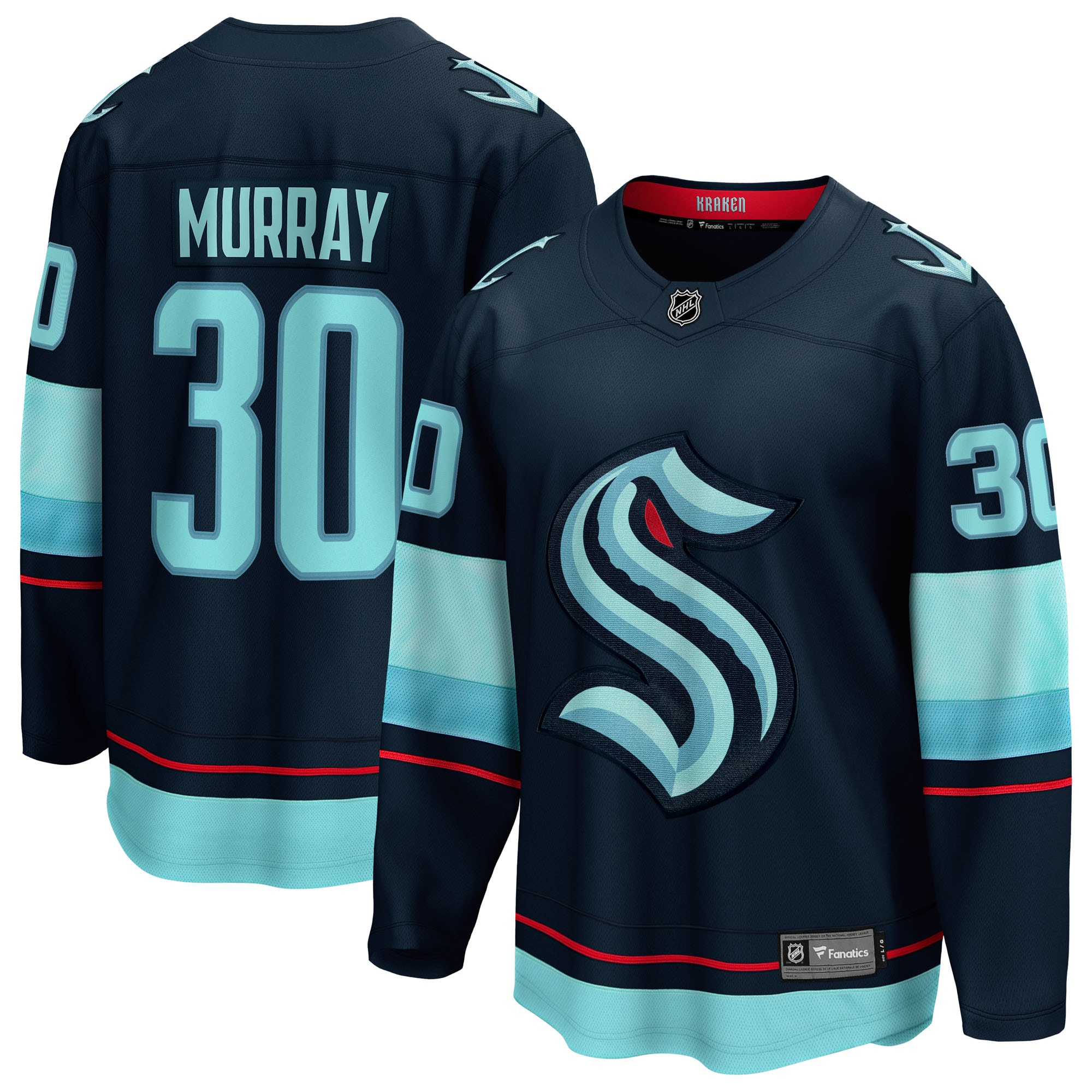 Matt Murray Seattle Kraken Home Breakaway Jersey Deep Sea Blue