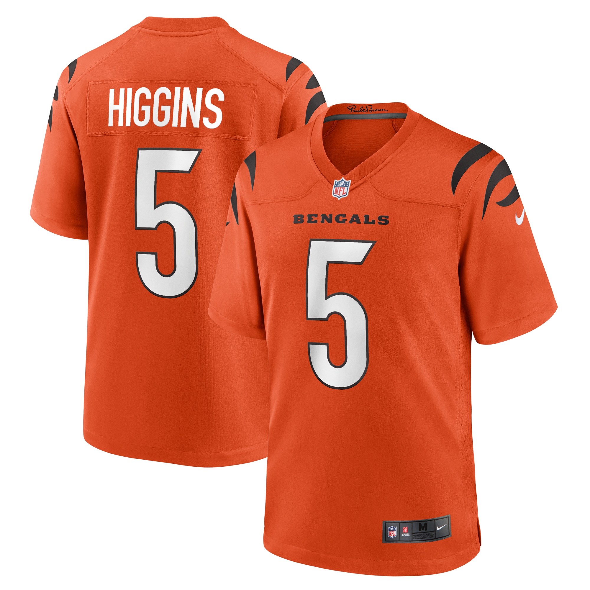 Tee Higgins Cincinnati Bengals Alternate Game Jersey Orange