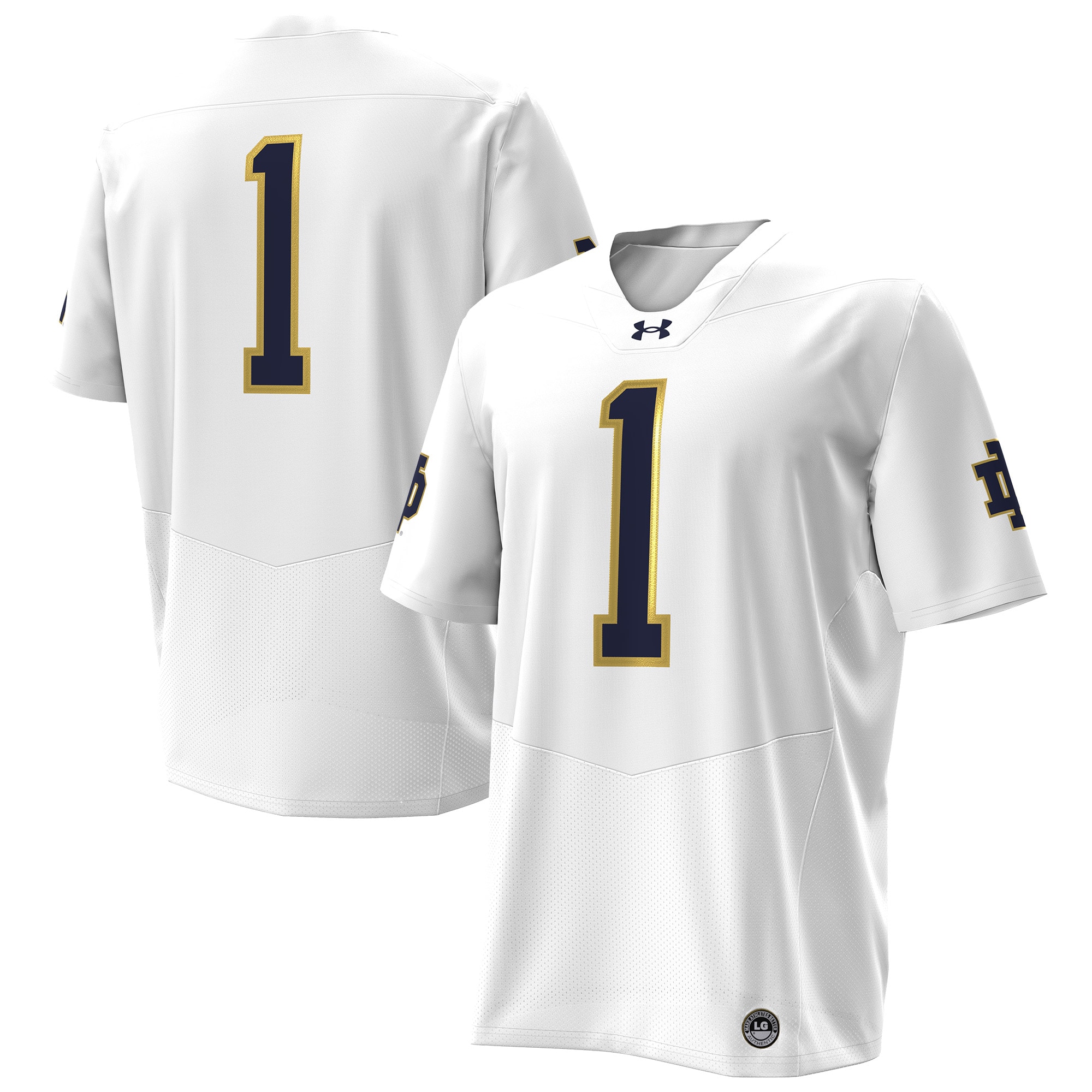 Notre Dame Fighting Irish Premier Football Jersey White