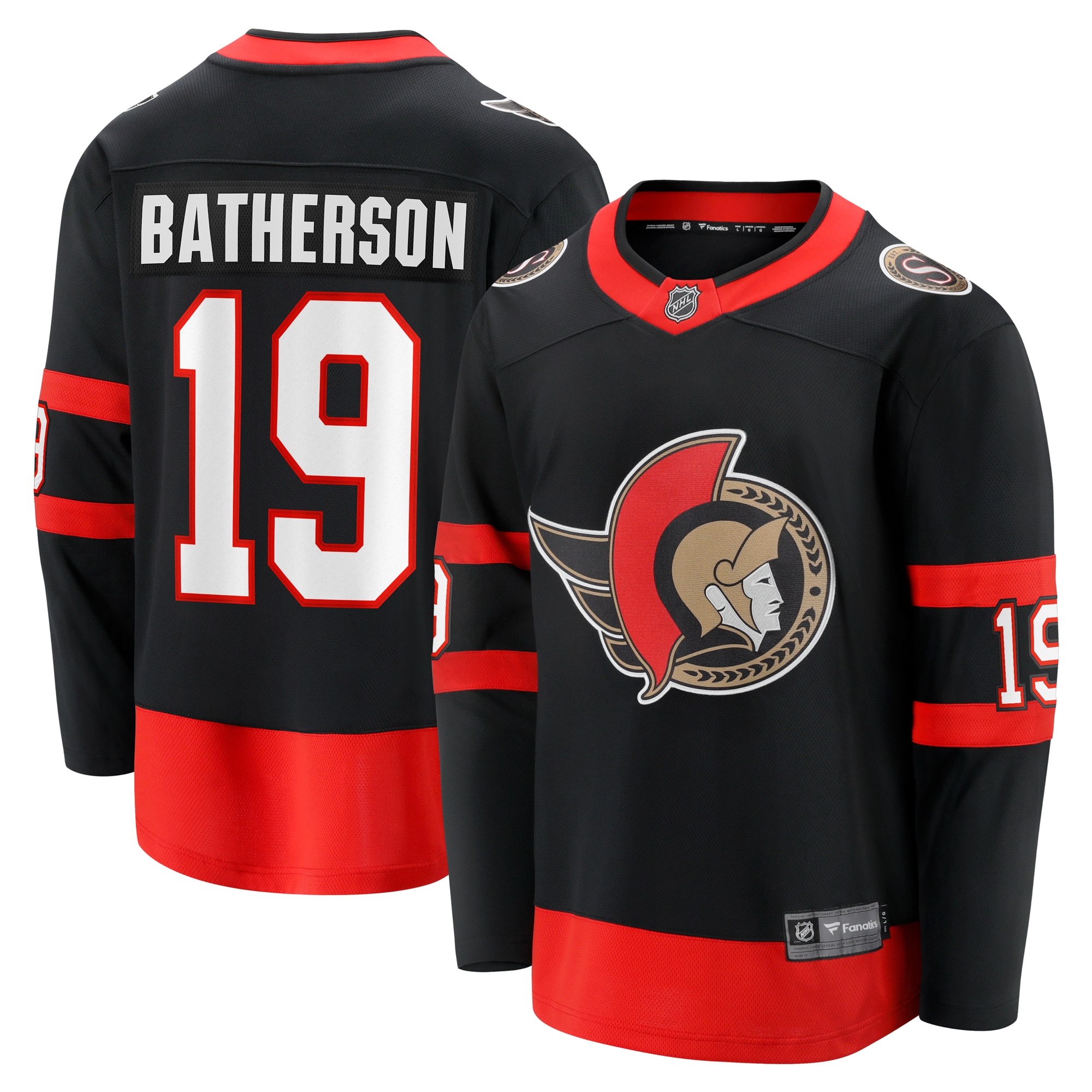 Drake Batherson Ottawa Senators Home Breakaway Jersey Black