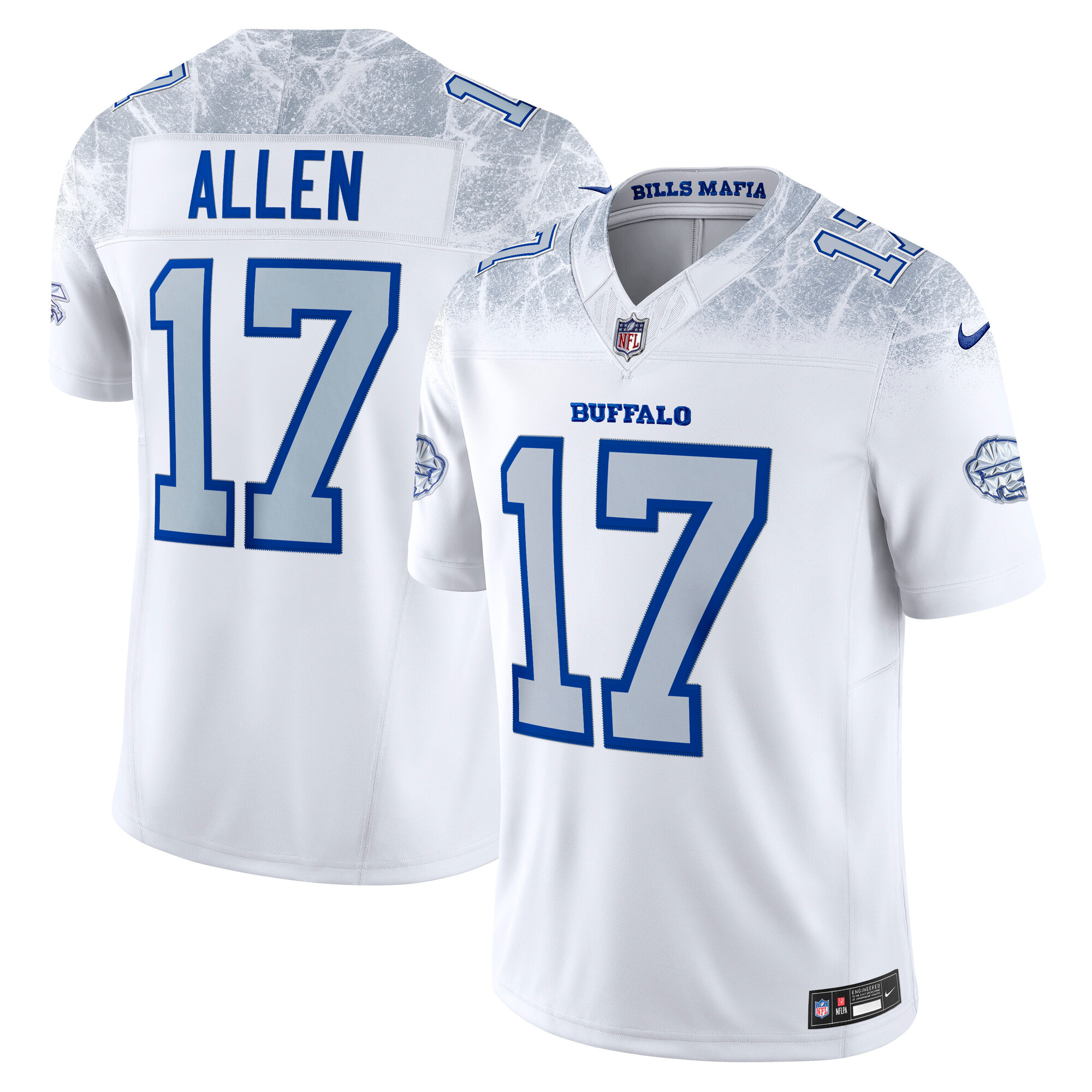 Josh Allen Buffalo Bills 2025 Rivalries Collection Stitched Limited Jersey White