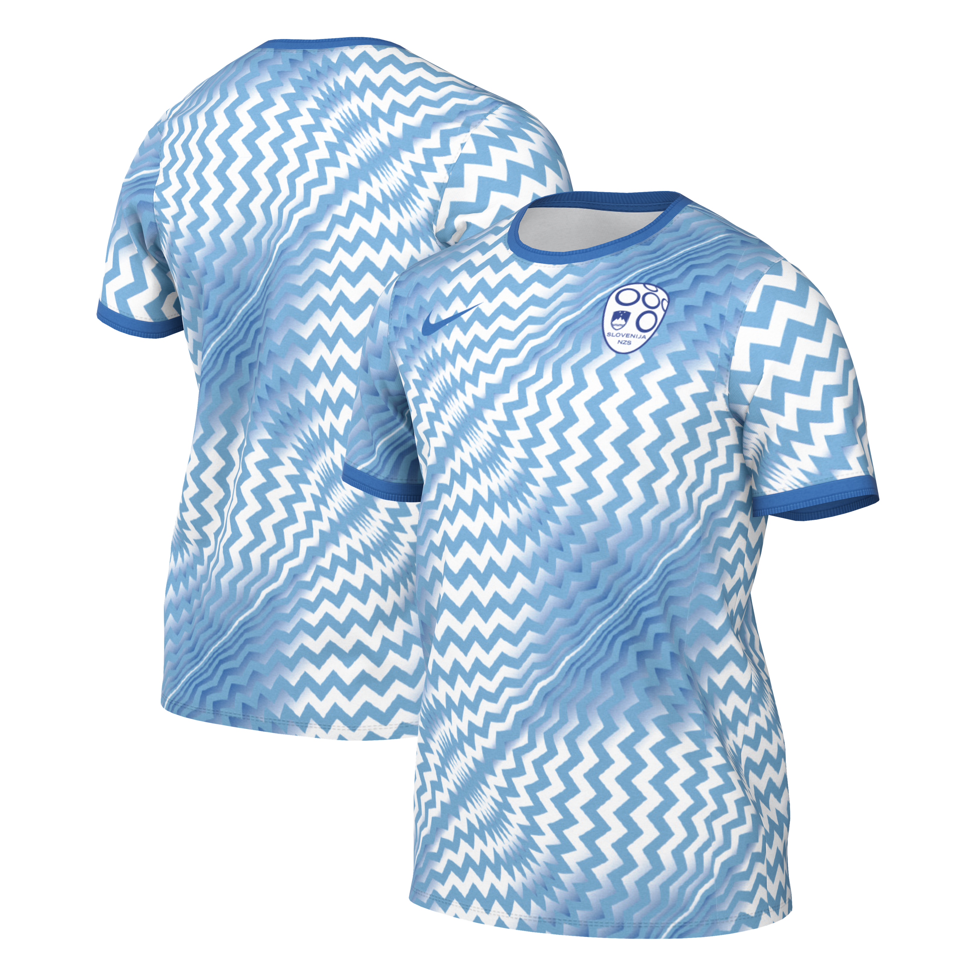 Slovenia National Team 2026 Academy Pro Pre Match Top Blue
