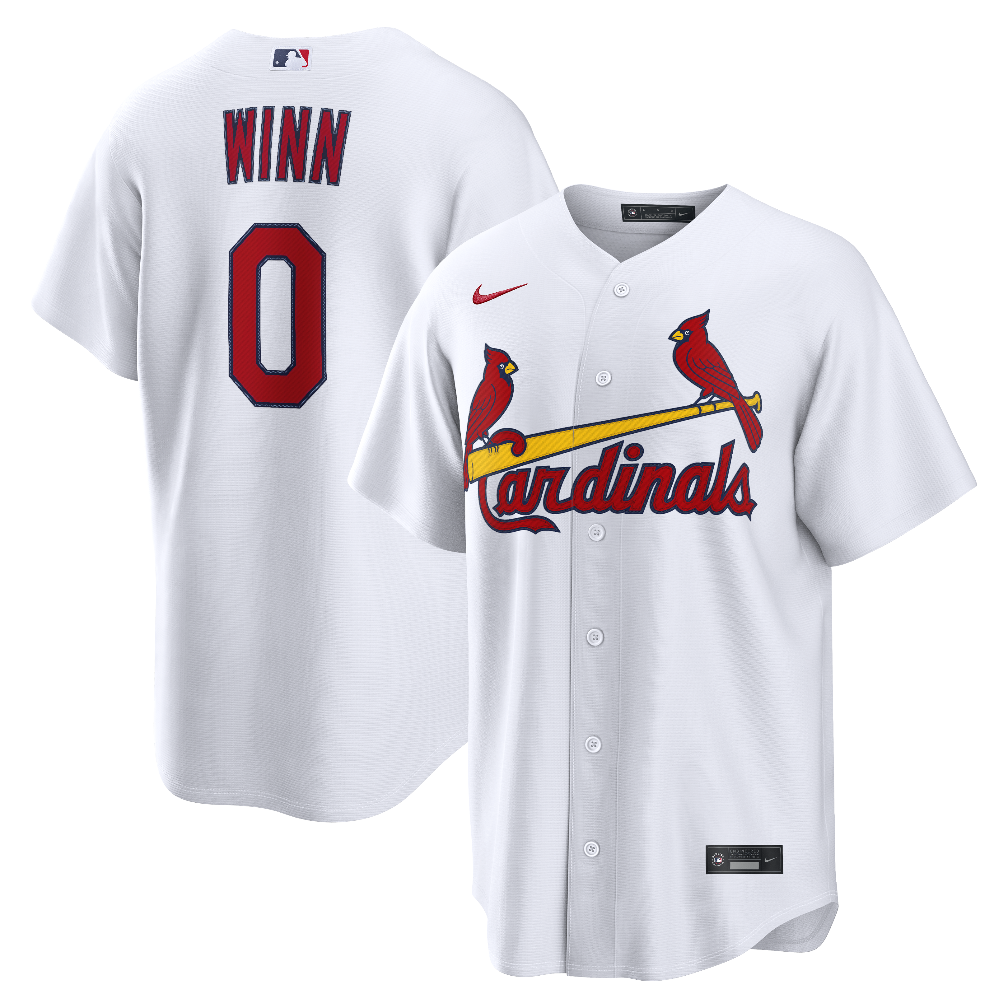 Masyn Winn St Louis Cardinals Home Replica Jersey White