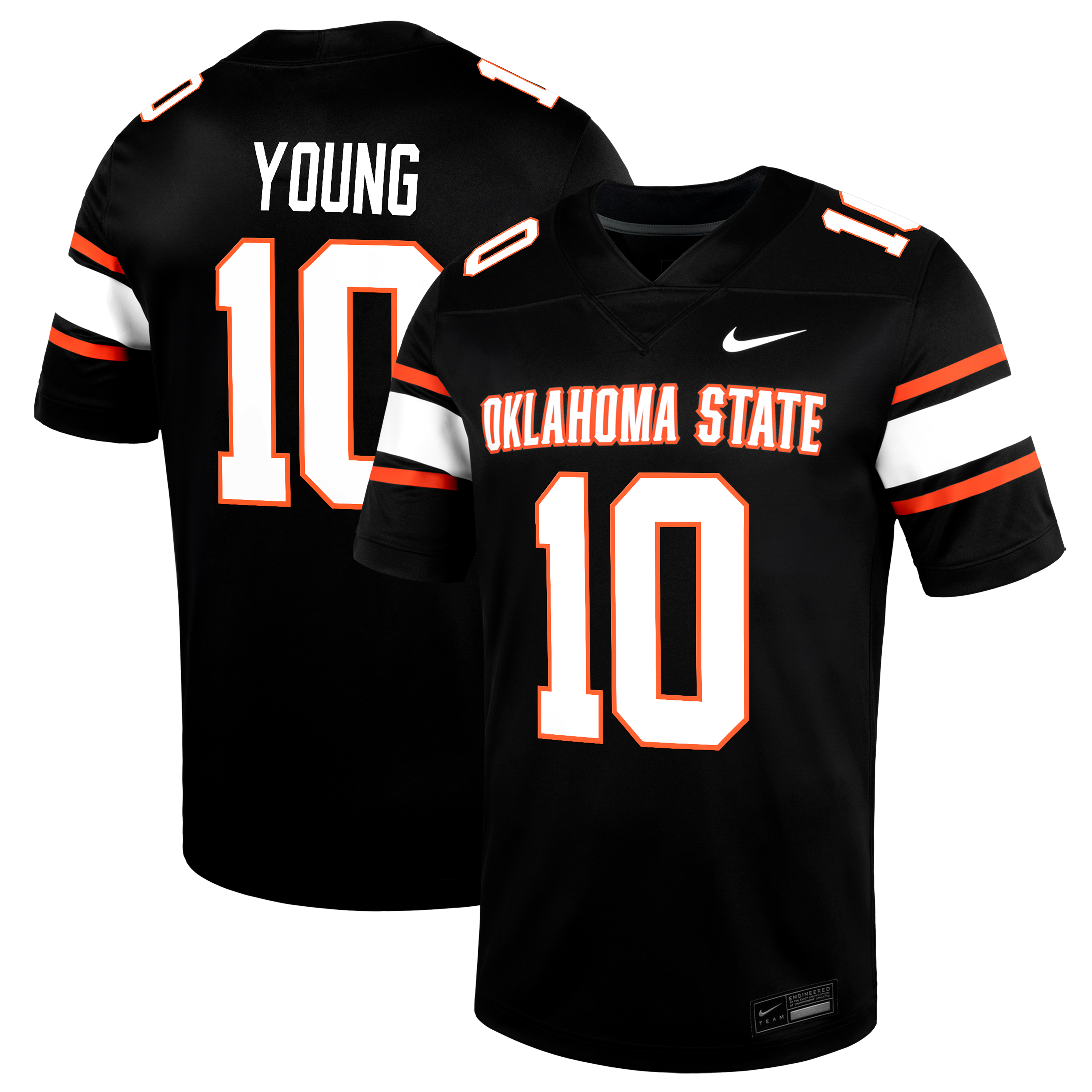 Wyatt Young Oklahoma State Cowboys Alternate Game Jersey Black