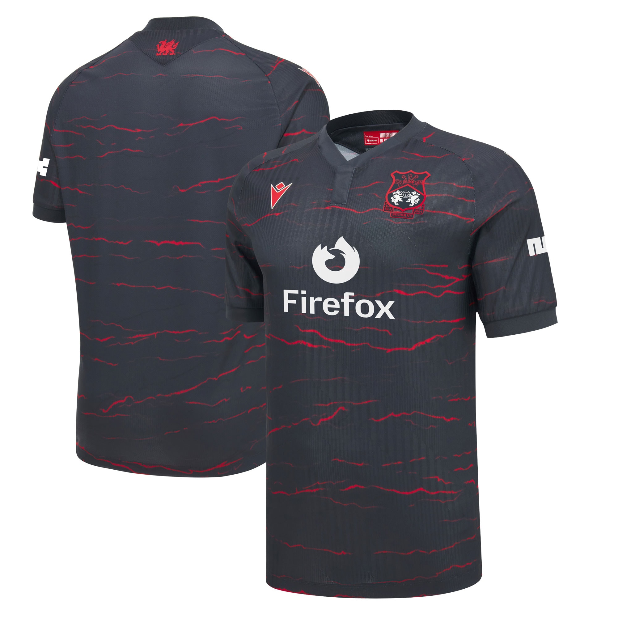 Wrexham 2026/27 Away Replica Jersey Charcoal