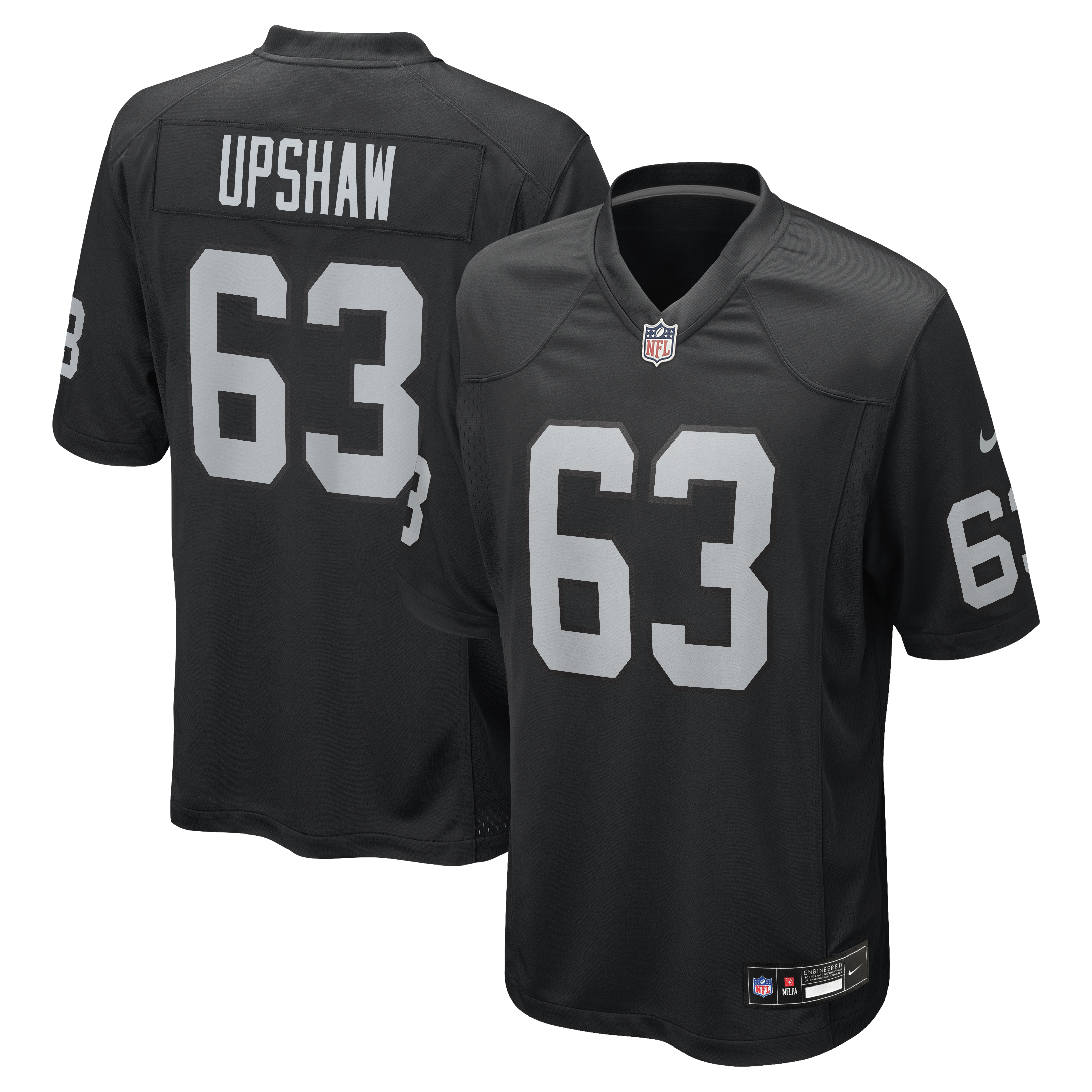 Gene Upshaw Las Vegas Raiders Game Retired Player Jersey Black