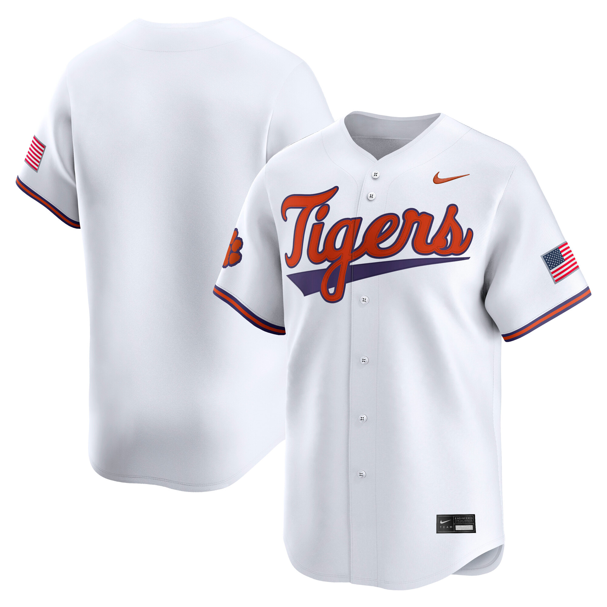Clemson Tigers Baseball Limited Jersey White