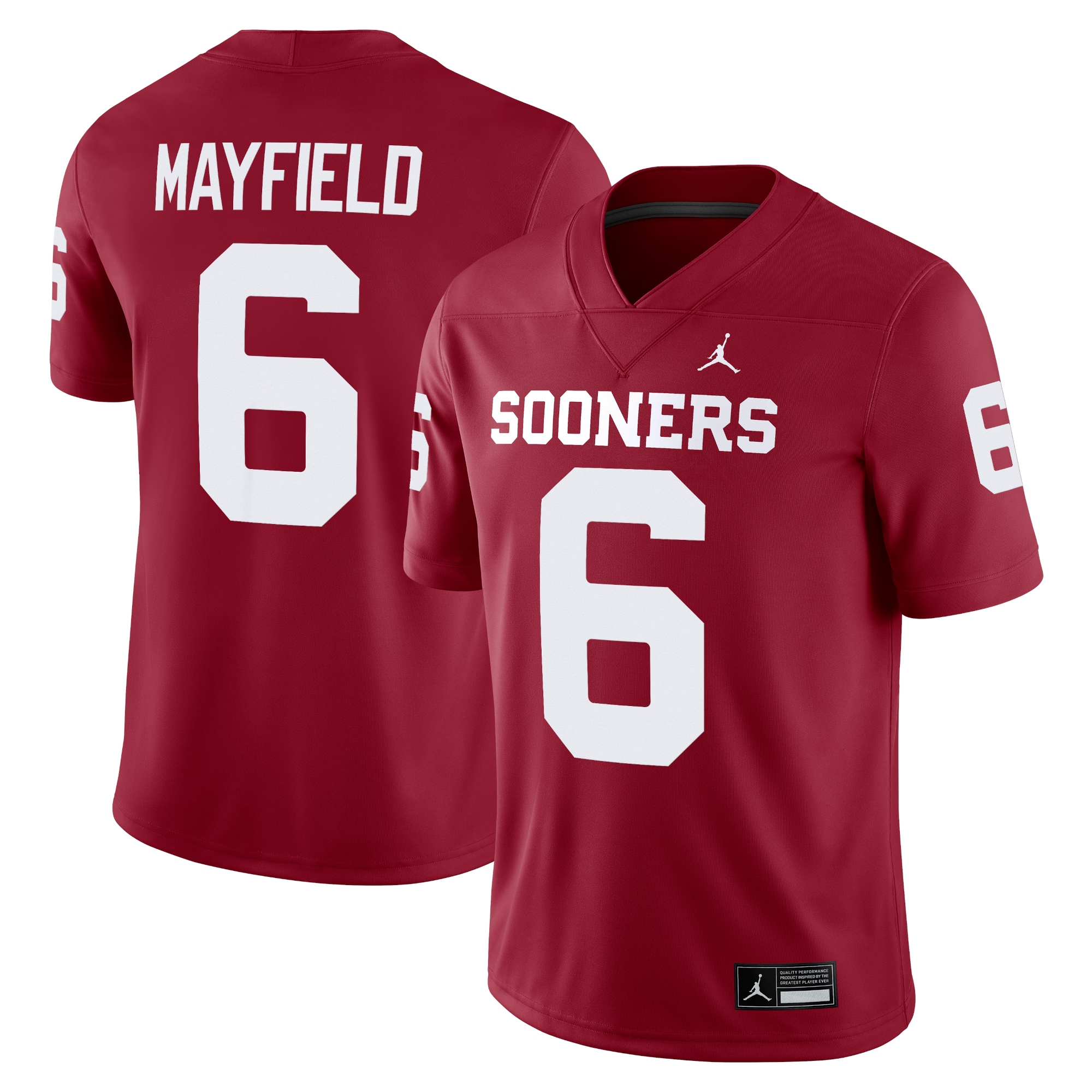 Baker Mayfield Oklahoma Sooners Jordan Brand Alumni Player Game Jersey Crimson