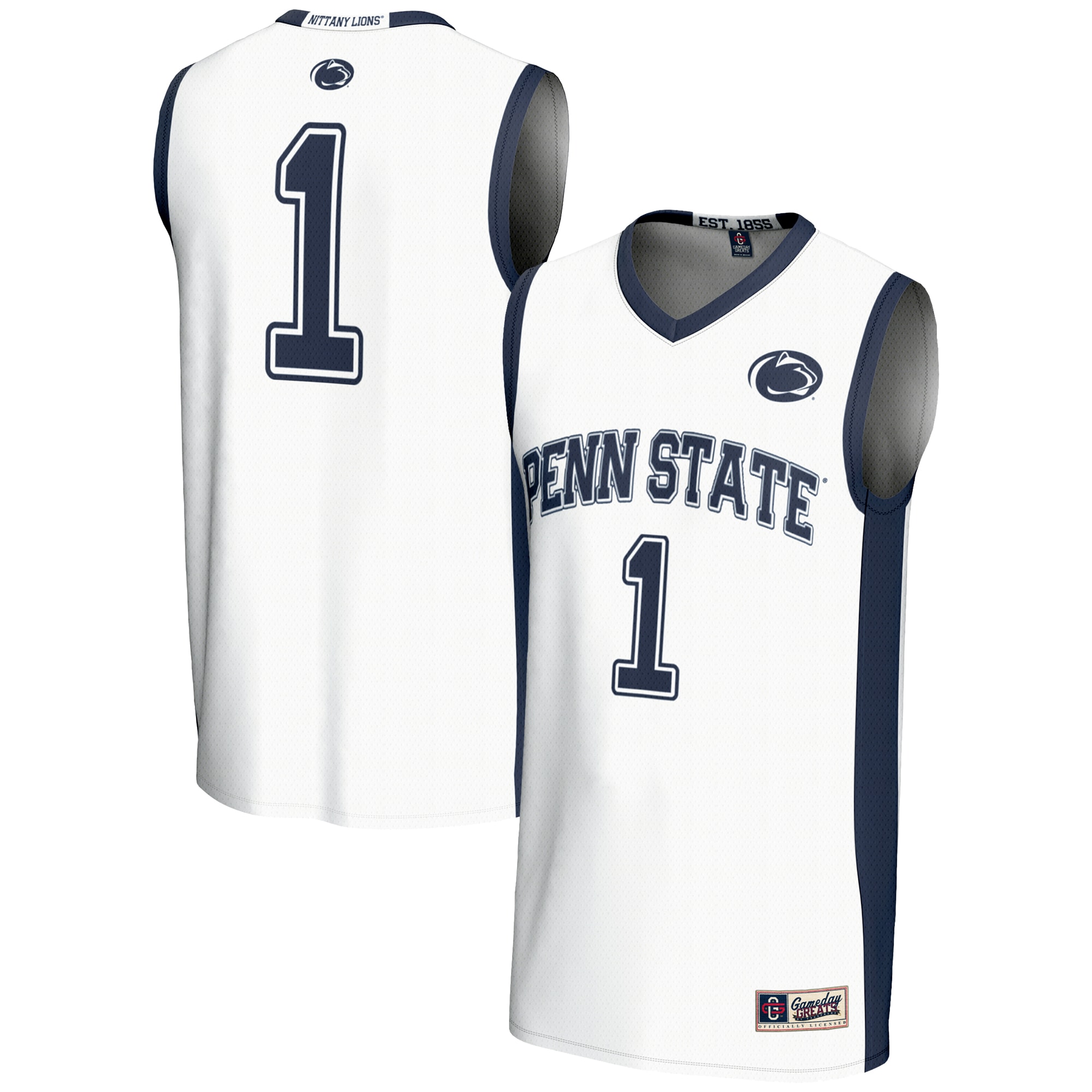 1 Penn State Nittany Lions Gameday Greats Lightweight Basketball Jersey White