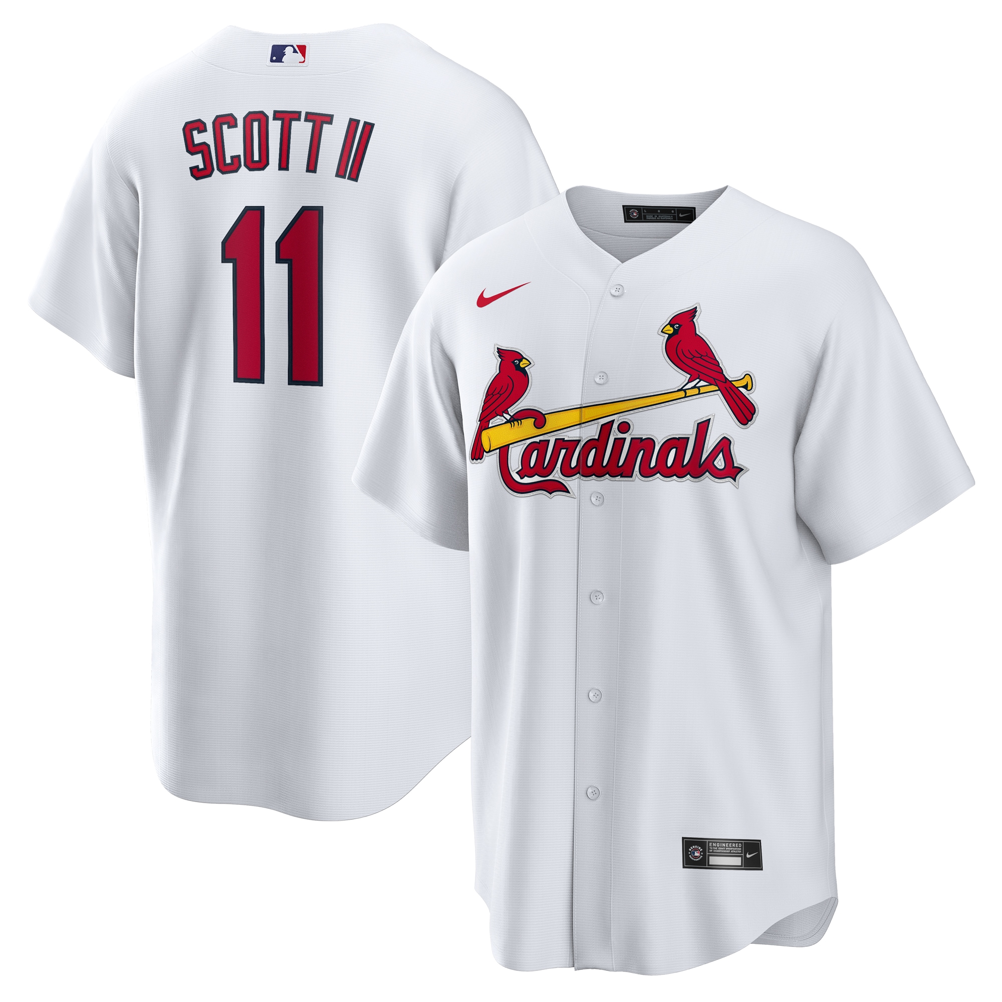 Victor Scott Ii St Louis Cardinals Home Replica Jersey White