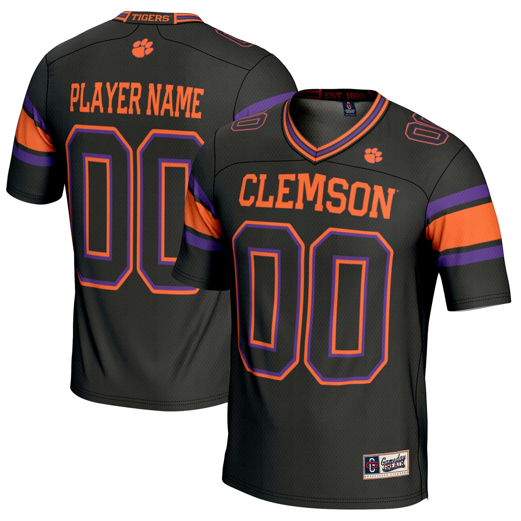 Clemson Tigers Gameday Greats Nil Pick A Player Football Jersey Black