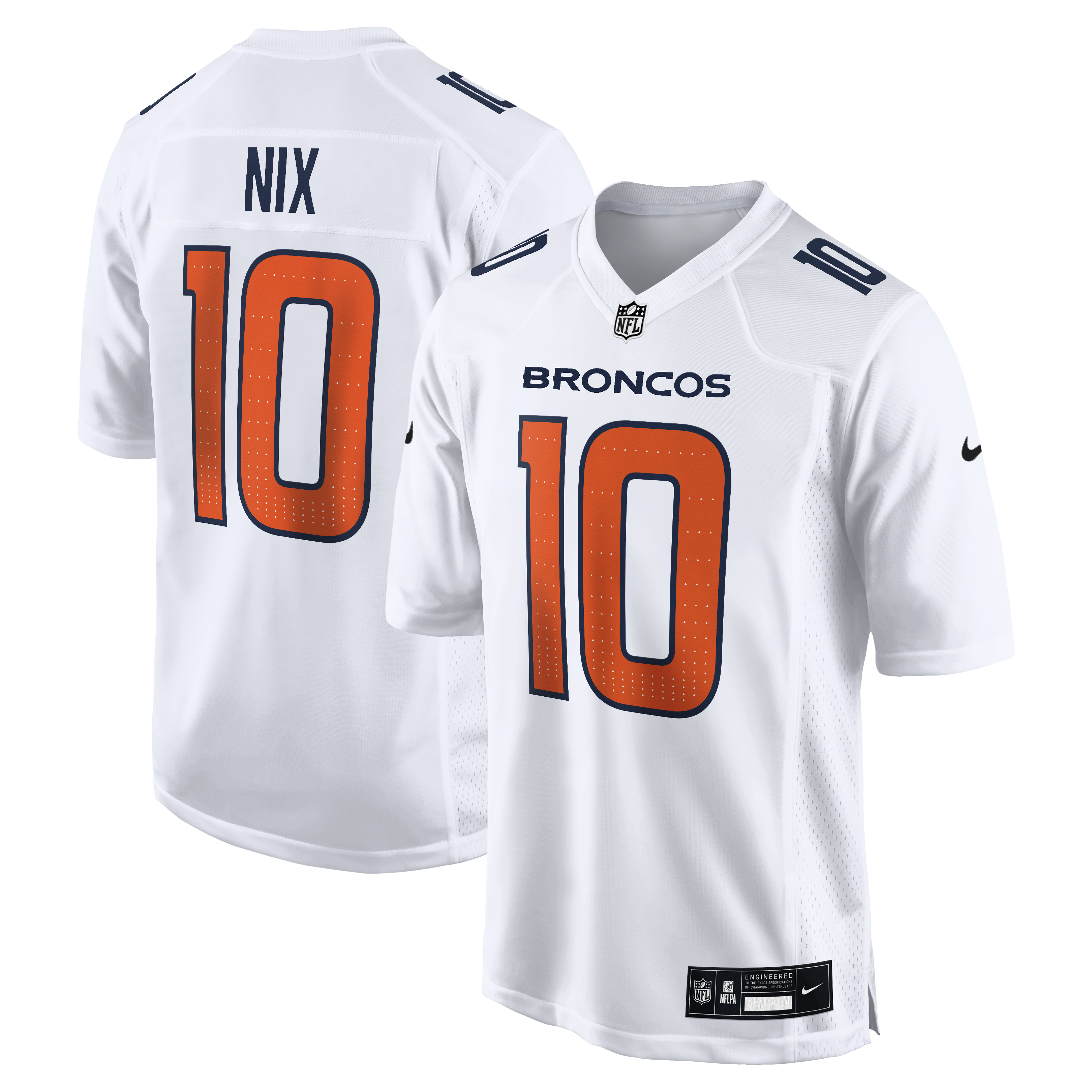 Bo Nix Denver Broncos Tundra Fashion Game Jersey White