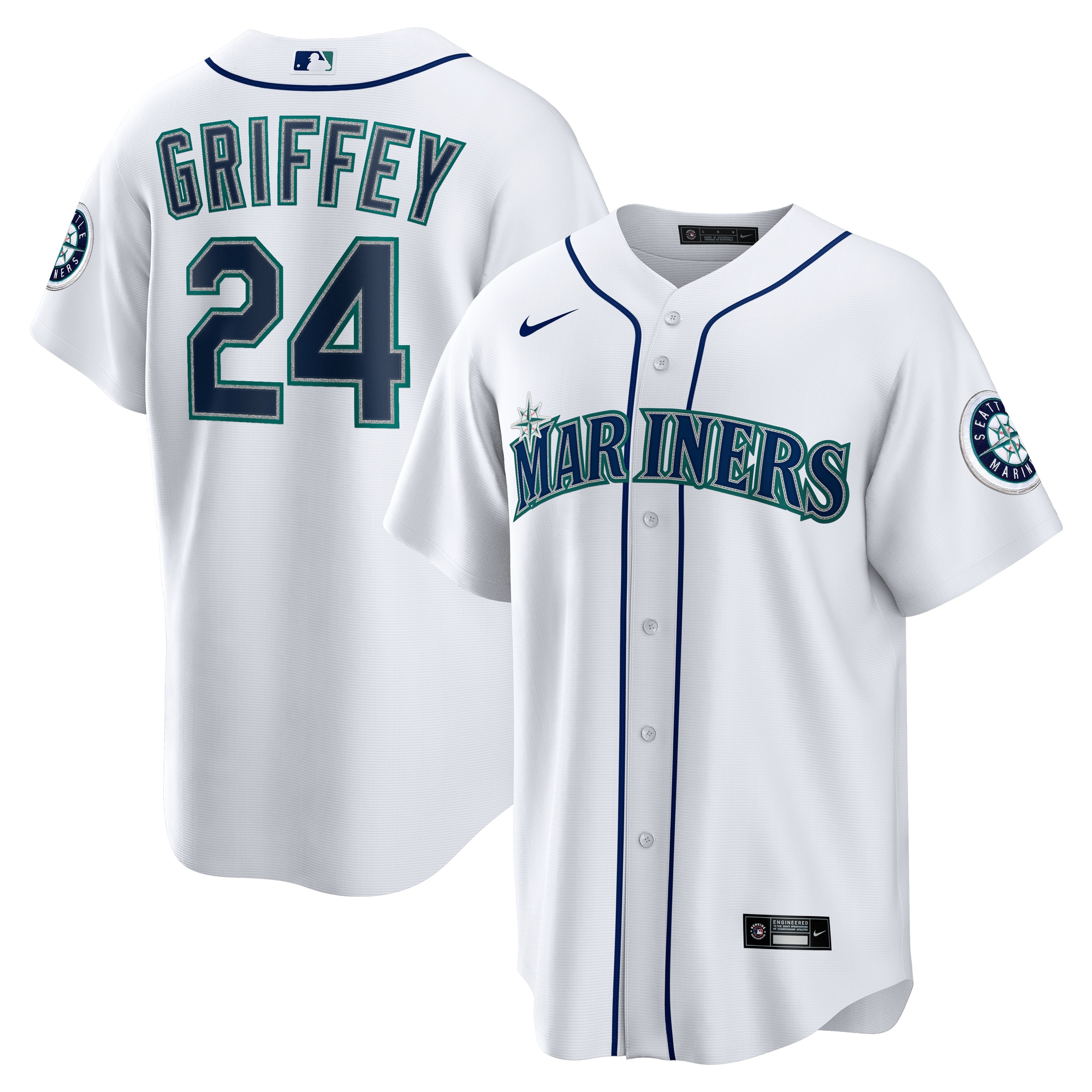 Ken Griffey Jr Seattle Mariners Home Replica Jersey White