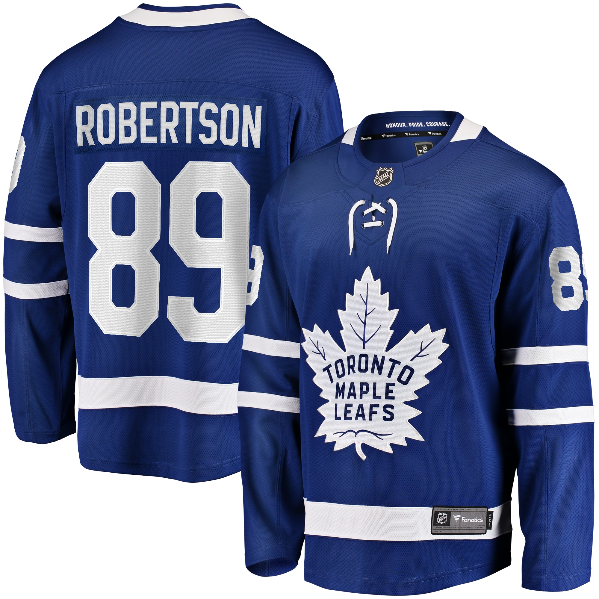Nicholas Robertson Toronto Maple Leafs Home Premier Breakaway Player Jersey Blue