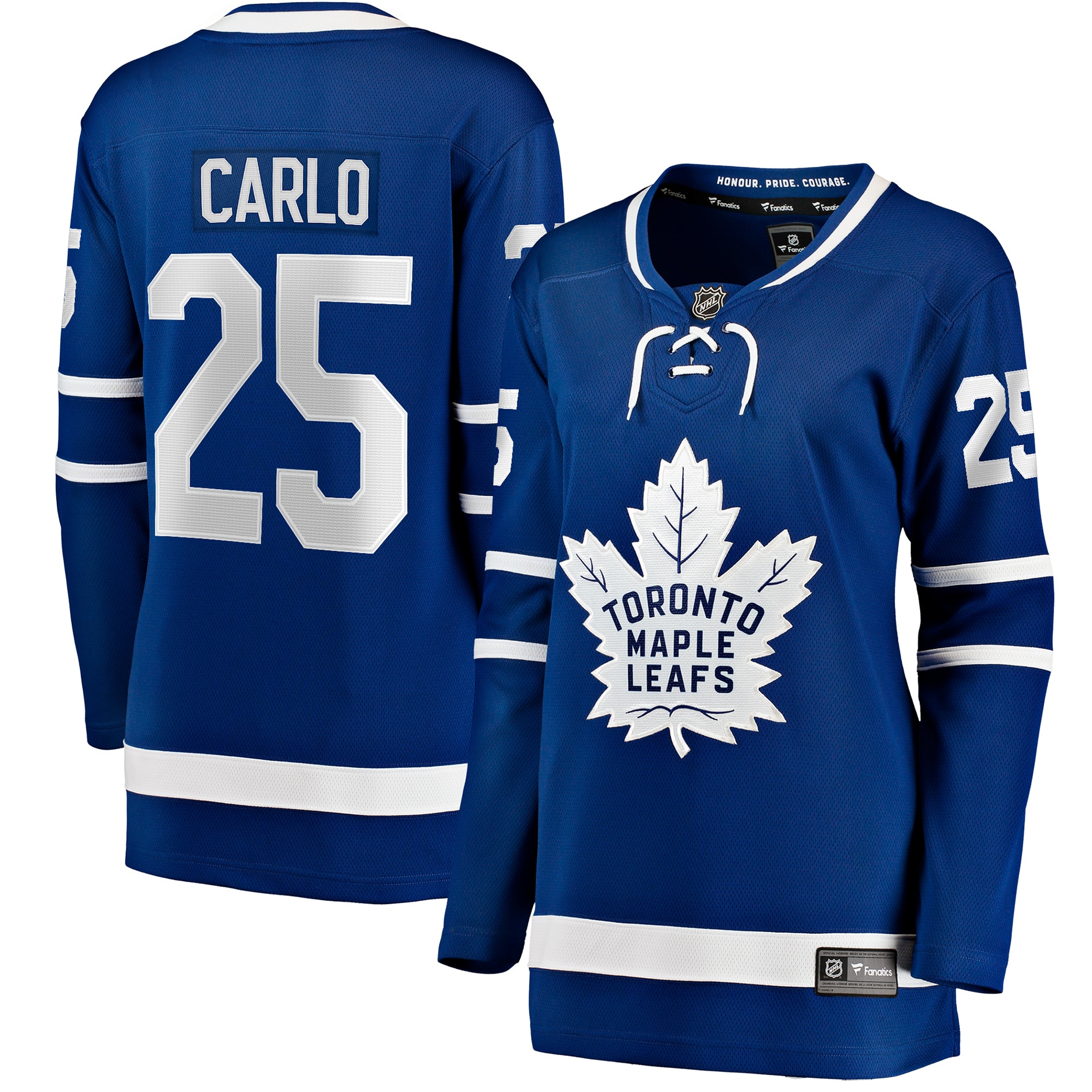 Brandon Carlo Toronto Maple Leafs Women S Home Breakaway Player Jersey Blue