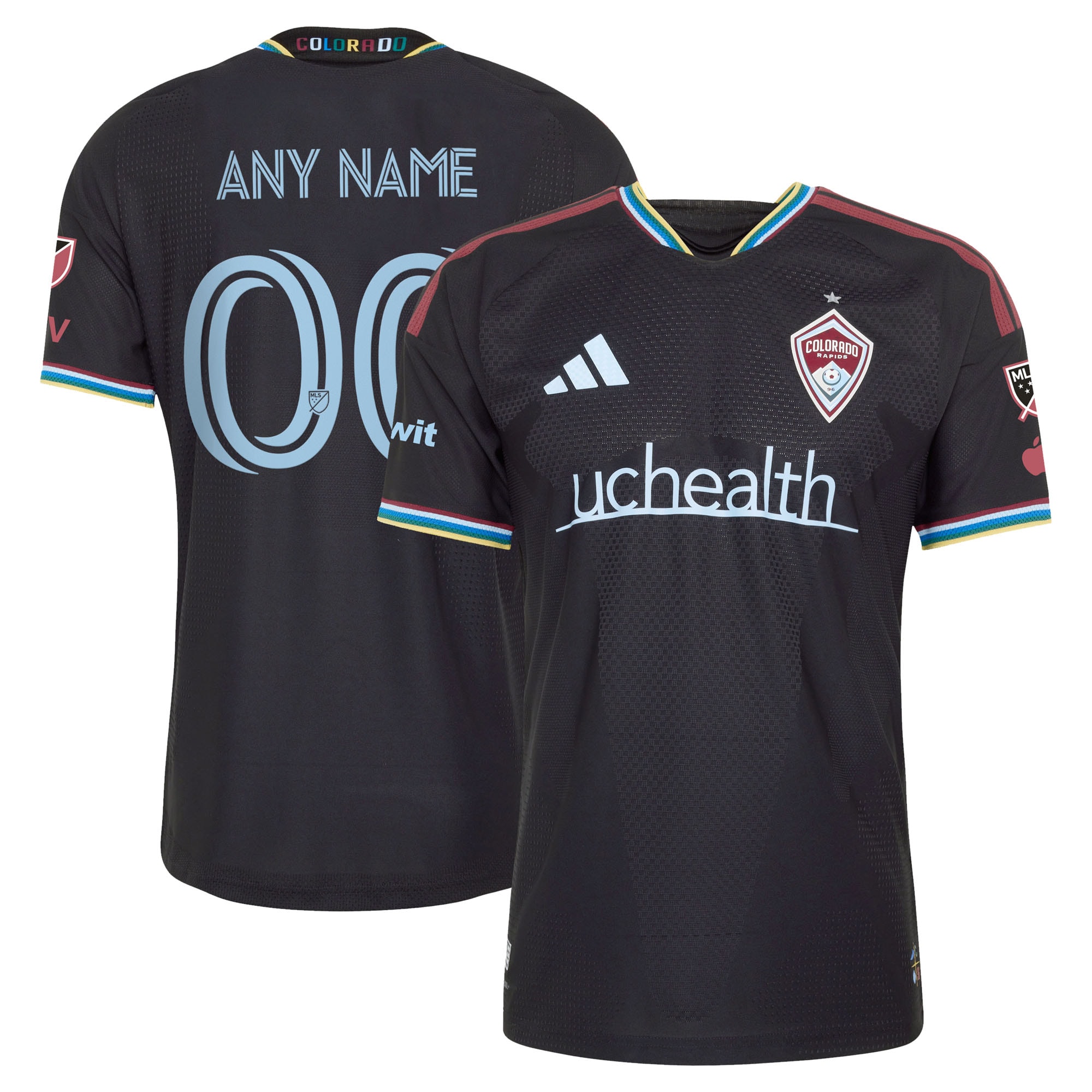 Colorado Rapids Women S 2026 Colorful Colorado On Field Patch Custom Jersey Black Women