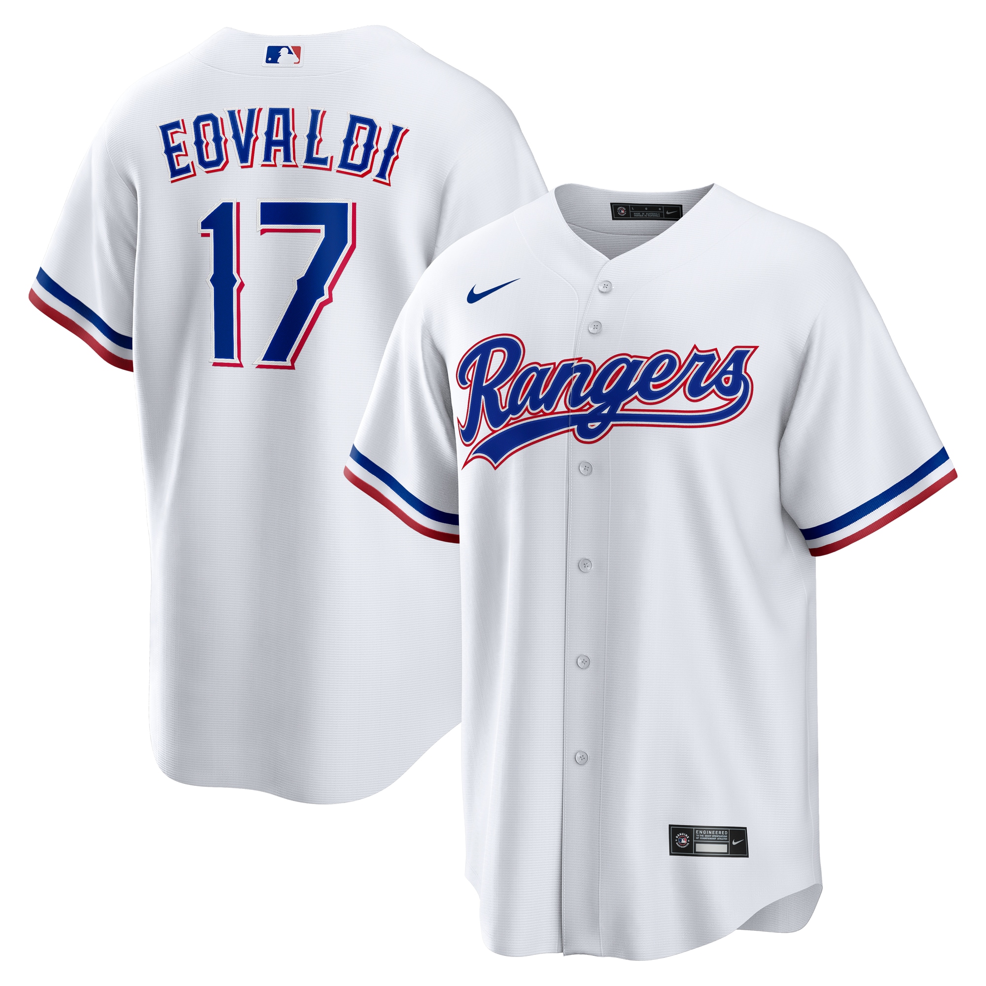 Nathan Eovaldi Texas Rangers Home Replica Player Jersey White