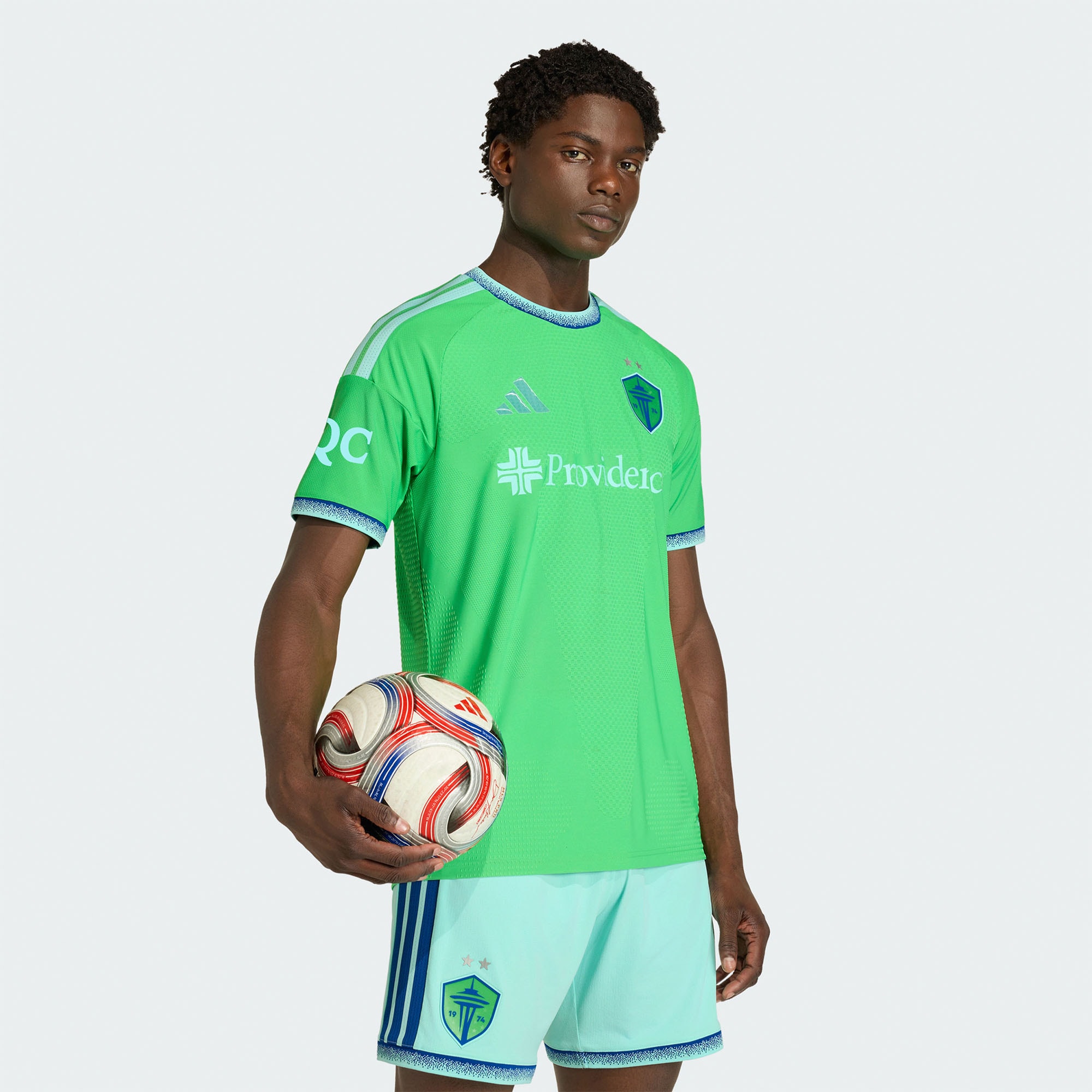 Seattle Sounders Fc 2026 The Evergreen State Kit On Field Patch Jersey Rave Green