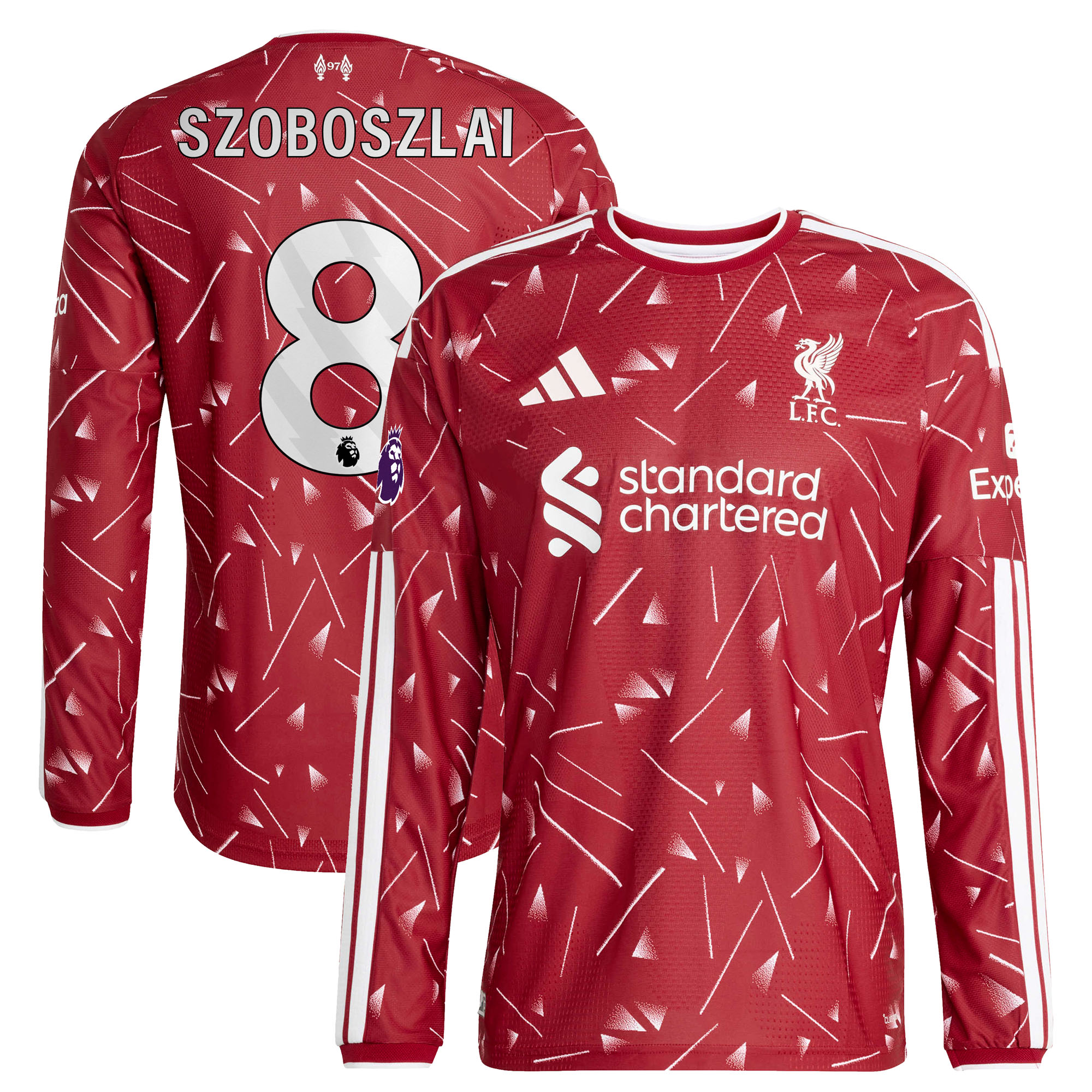 Dominik Szoboszlai Liverpool 2026/27 Home On Field Long Sleeve Jersey Red