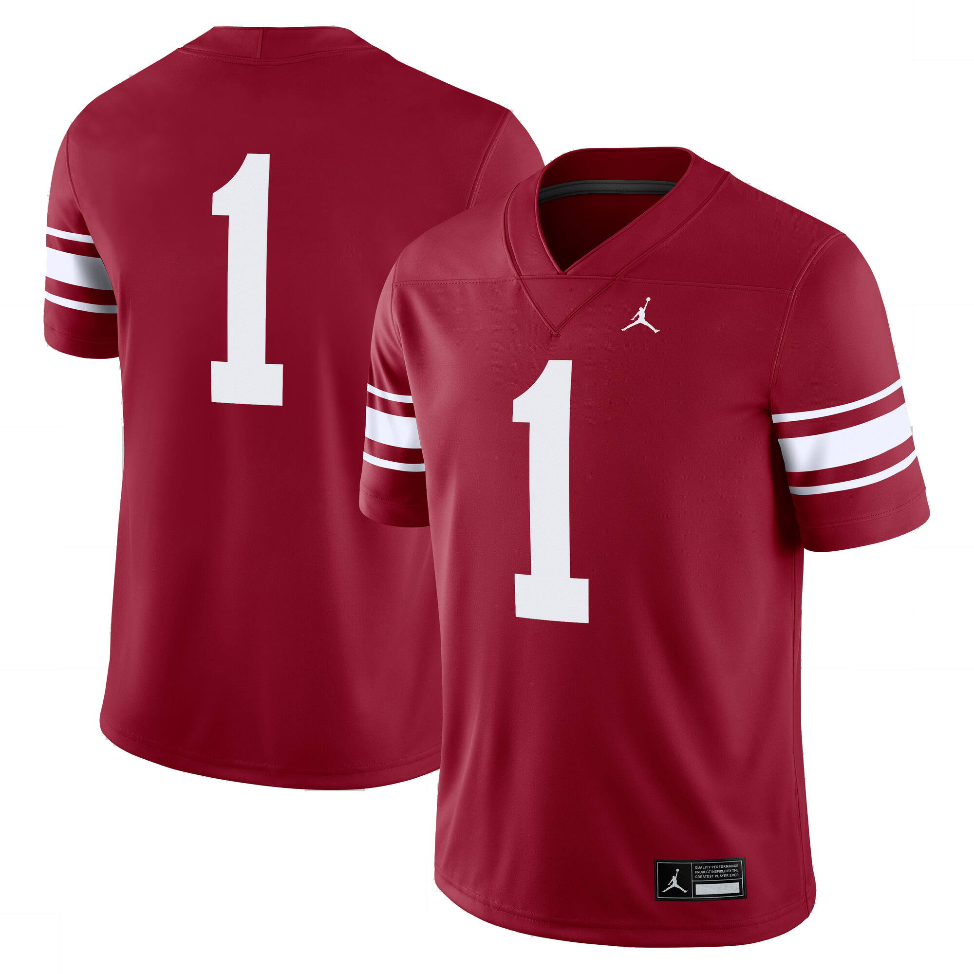 1 Oklahoma Sooners Jordan Brand Throwback Alternate Game Jersey Crimson