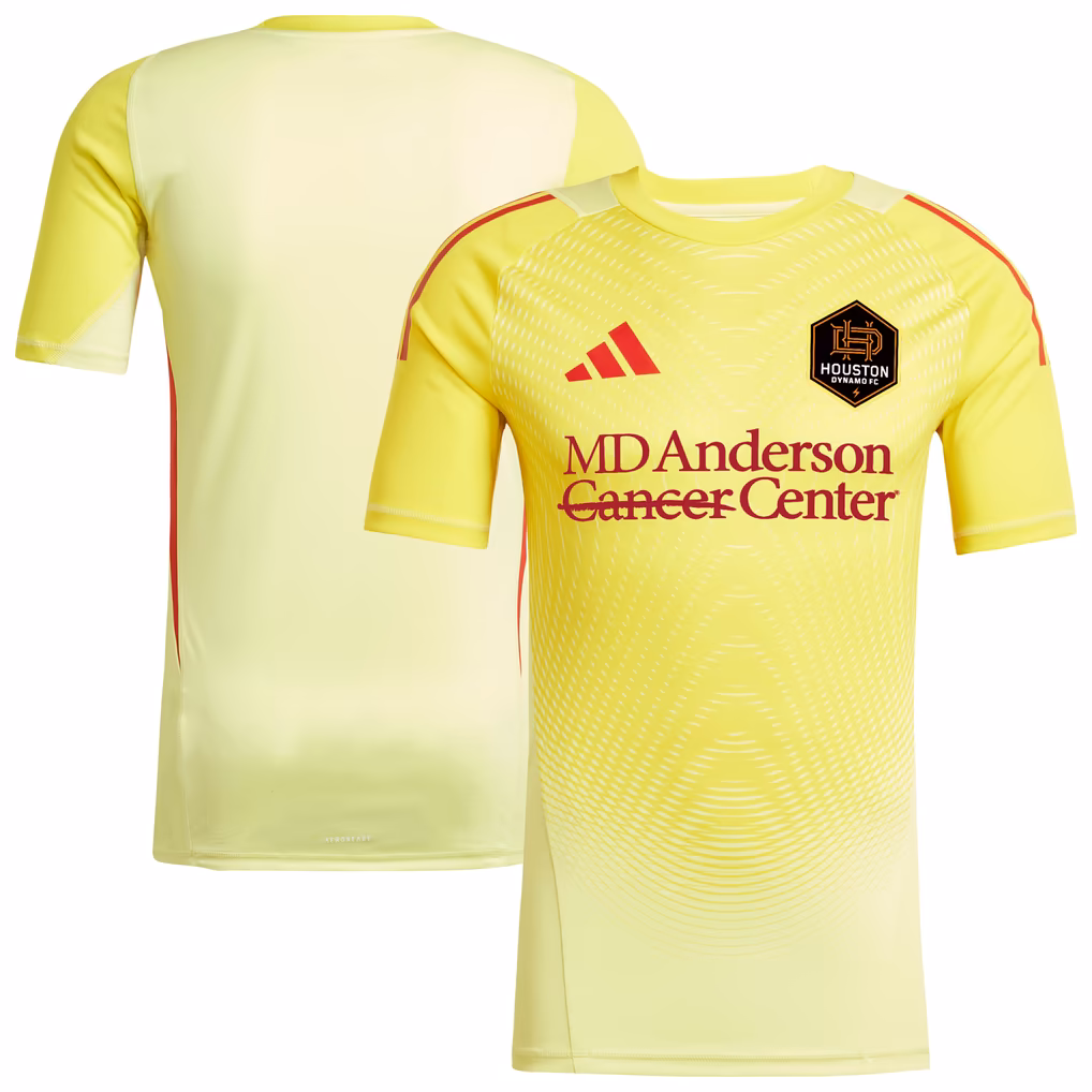 Houston Dynamo Fc 2025 Goalkeeper Jersey Yellow
