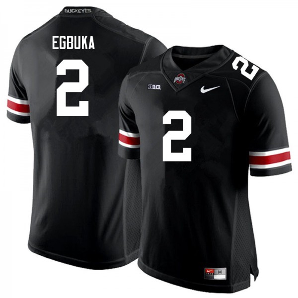 Ohio State Buckeyes 2 Emeka Egbuka Men Stitch Jersey Black