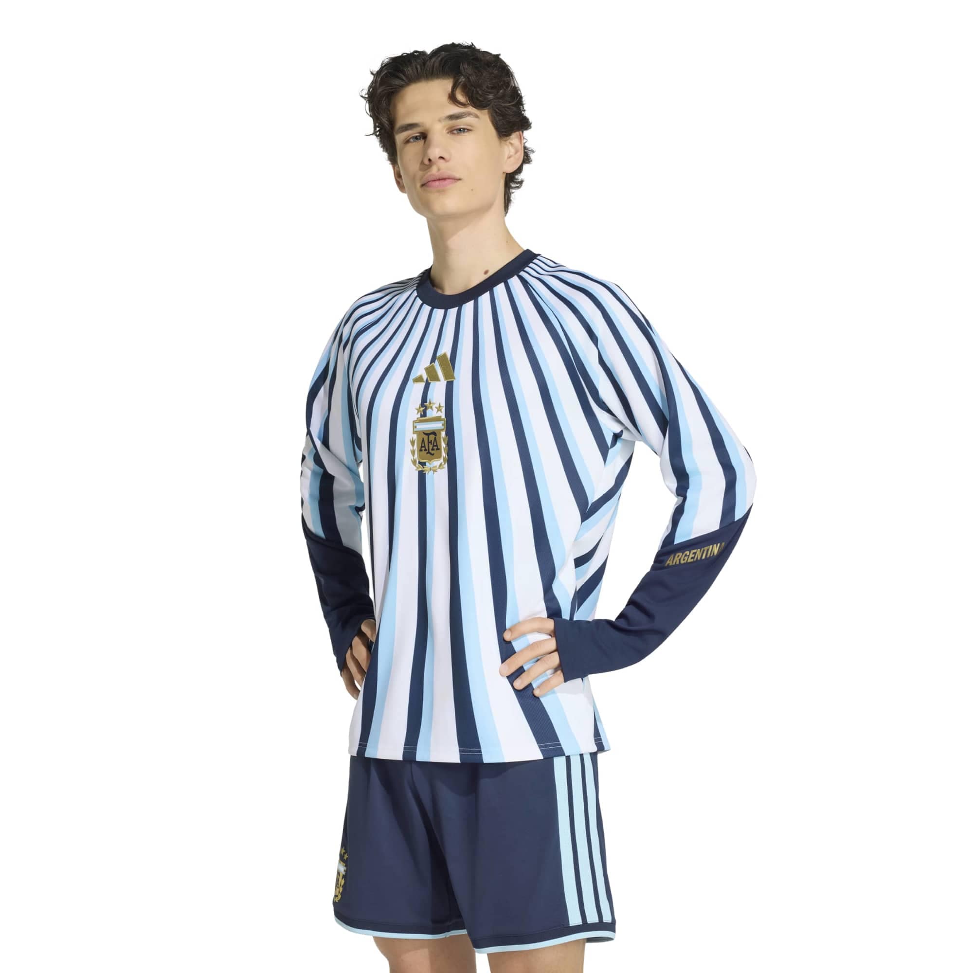 Argentina National Team 2026 Long Sleeve Pre Match Top White