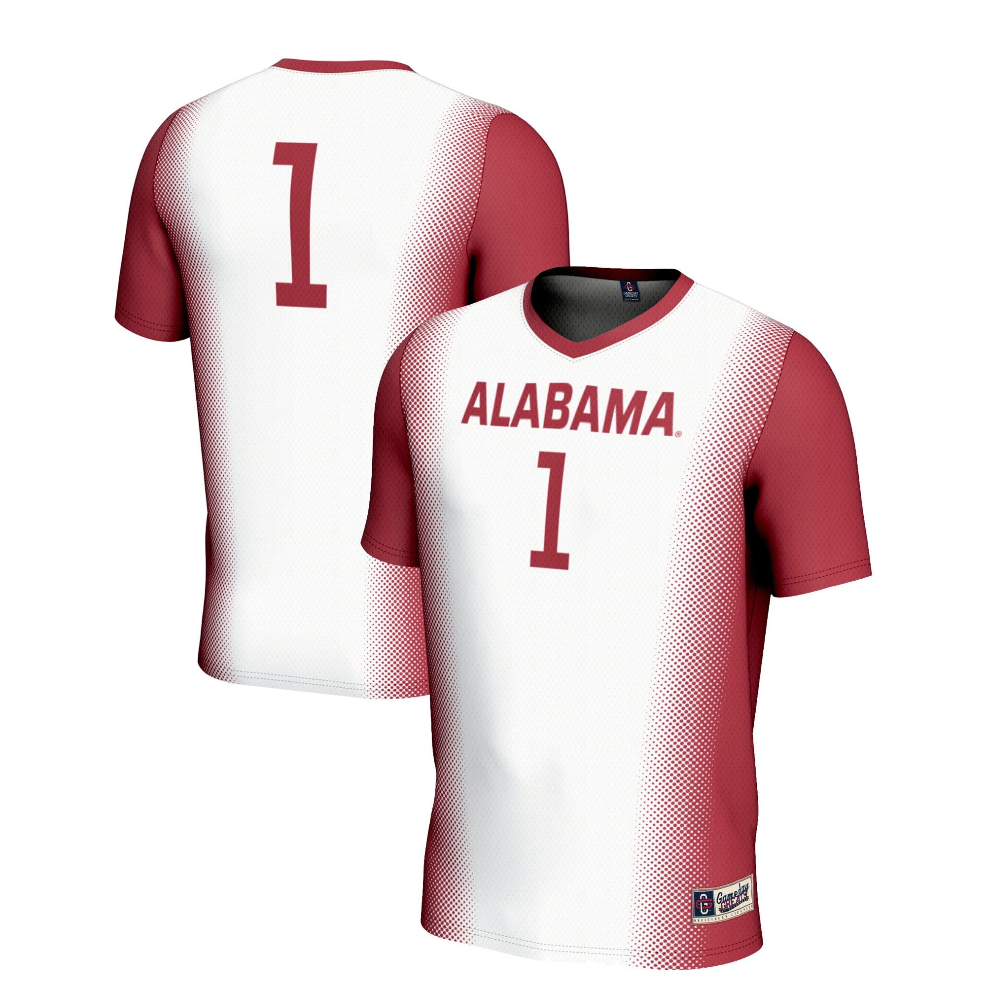 1 Alabama Crimson Tide Gameday Greats Lightweight Soccer Jersey White Men