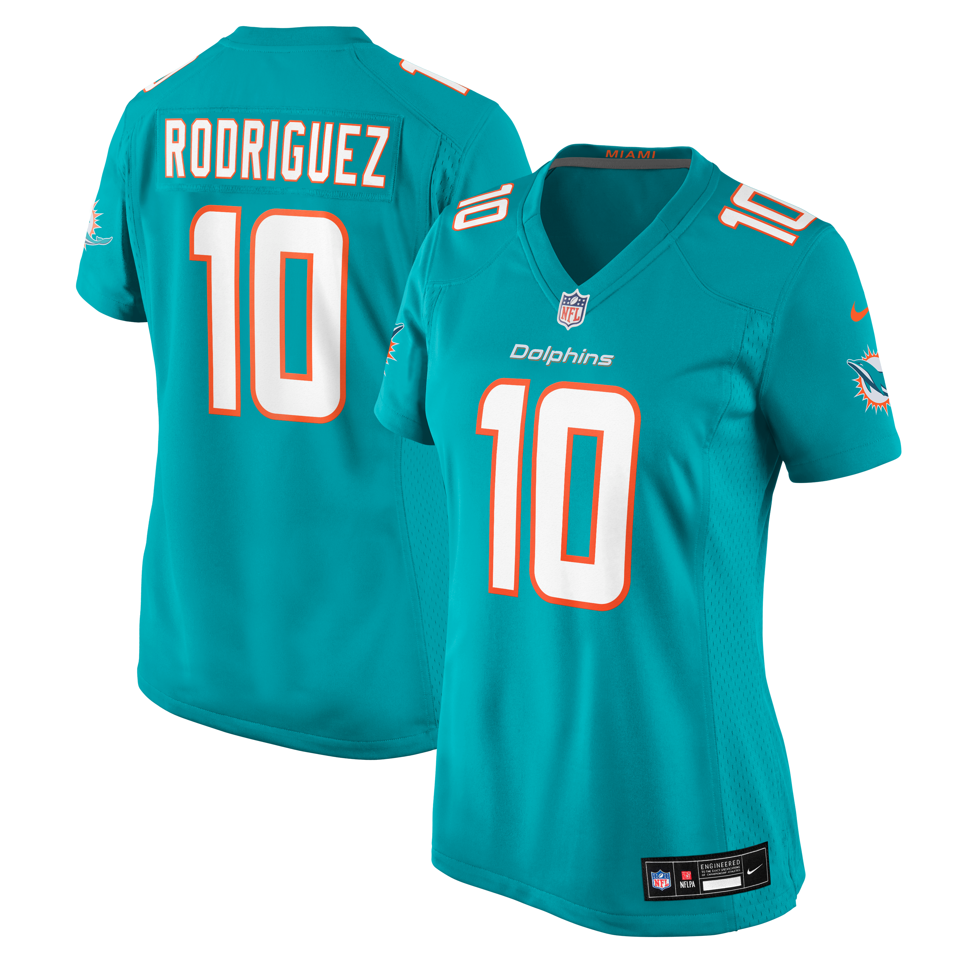 Jacob Rodriguez Miami Dolphins Team Game Jersey Aqua Men